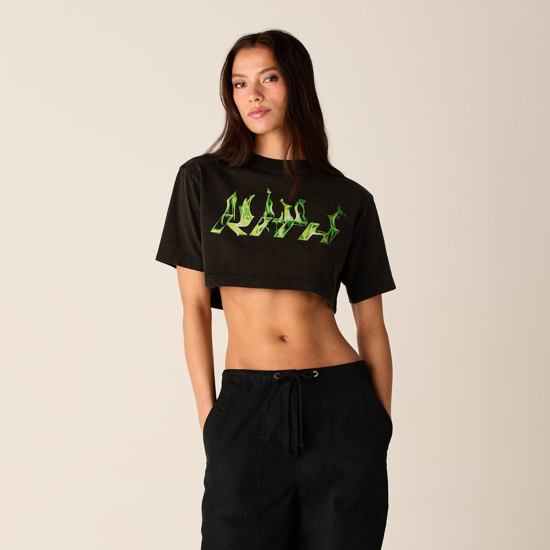 Kith Women Fei Flame Short Sleeve Tee - Black