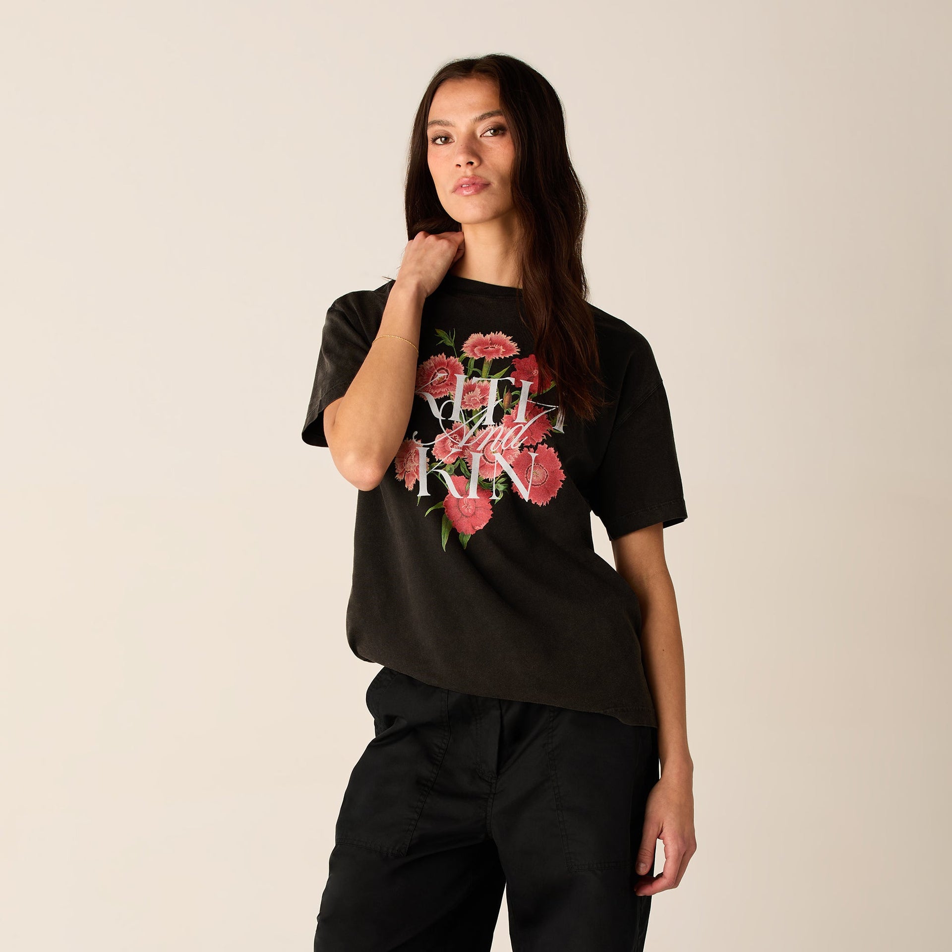 Kith Women Floral Vintage Tee - Black