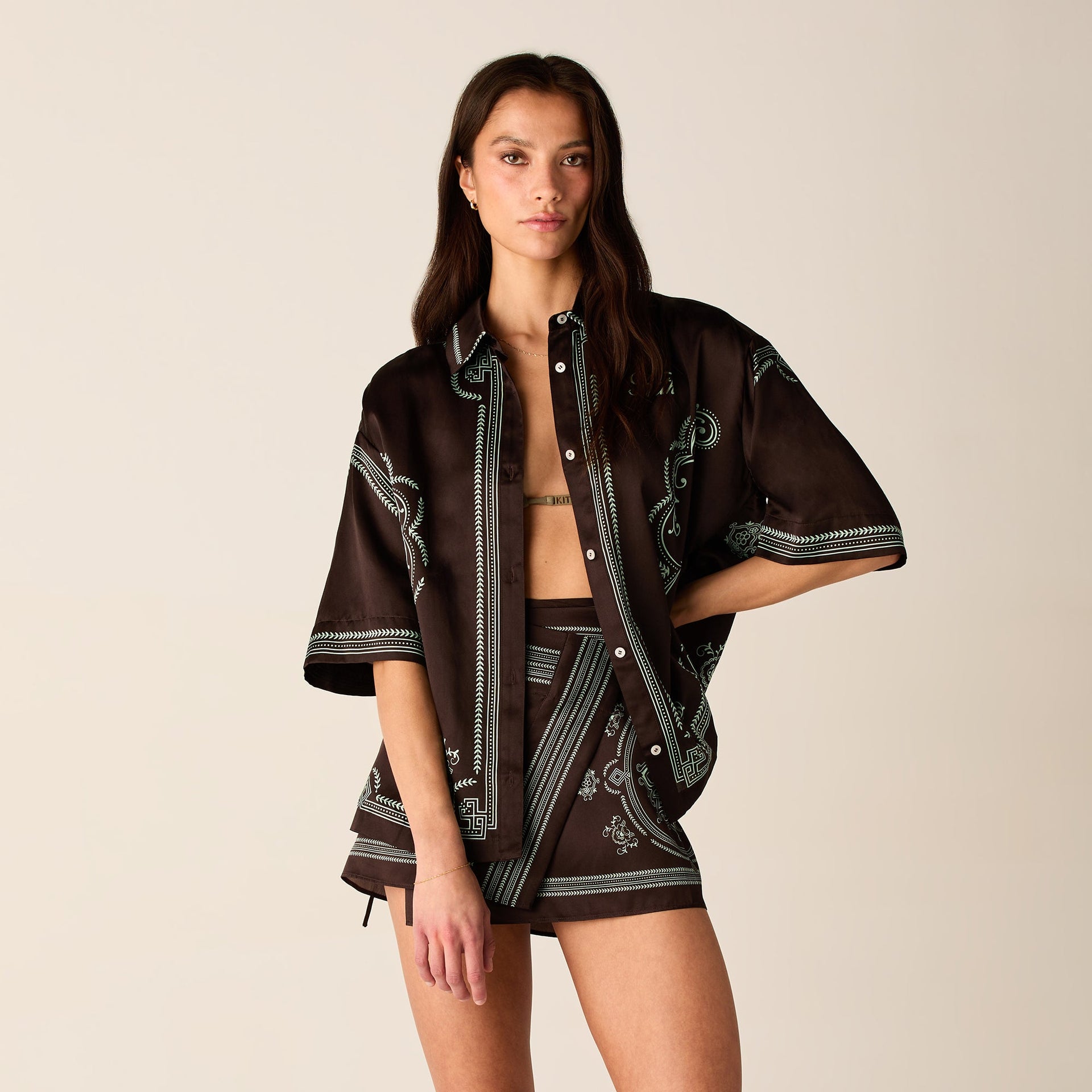 Kith Women Mari Medallion Shirt - Incognito