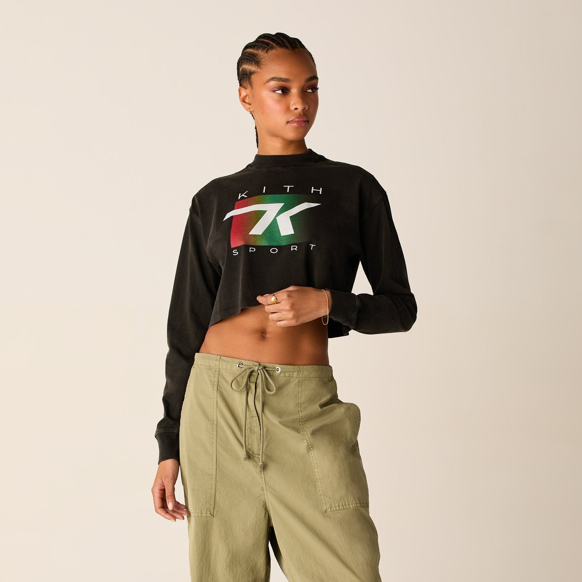 Kith Women Jasper Gradient Sport Long Sleeve - Black