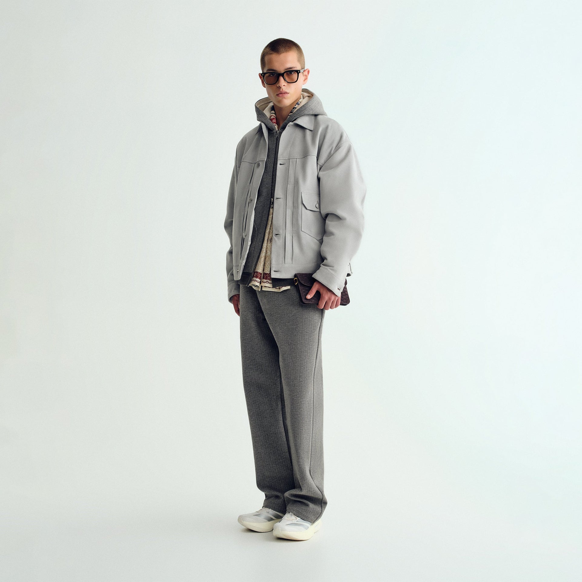 &Kin Double Face Bryson Sweatpant - Dark Heather Grey