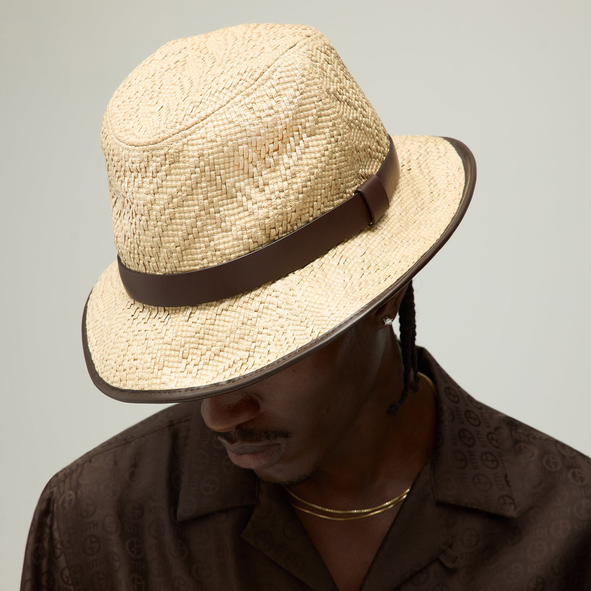 Giorgio Armani & Kith Paper Straw Fedora - Natural