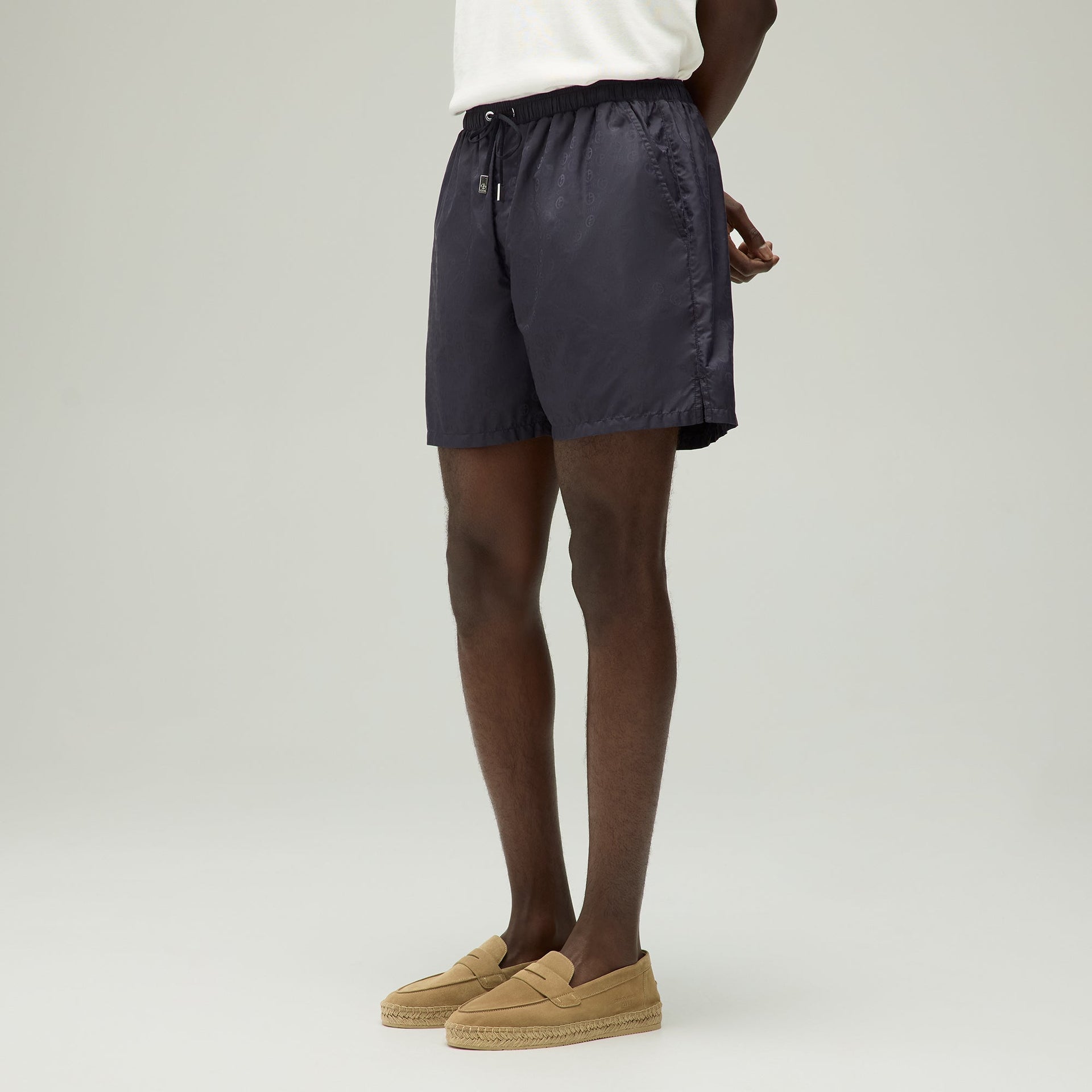 Giorgio Armani & Kith Jacquard Collins Swim Short - Ink