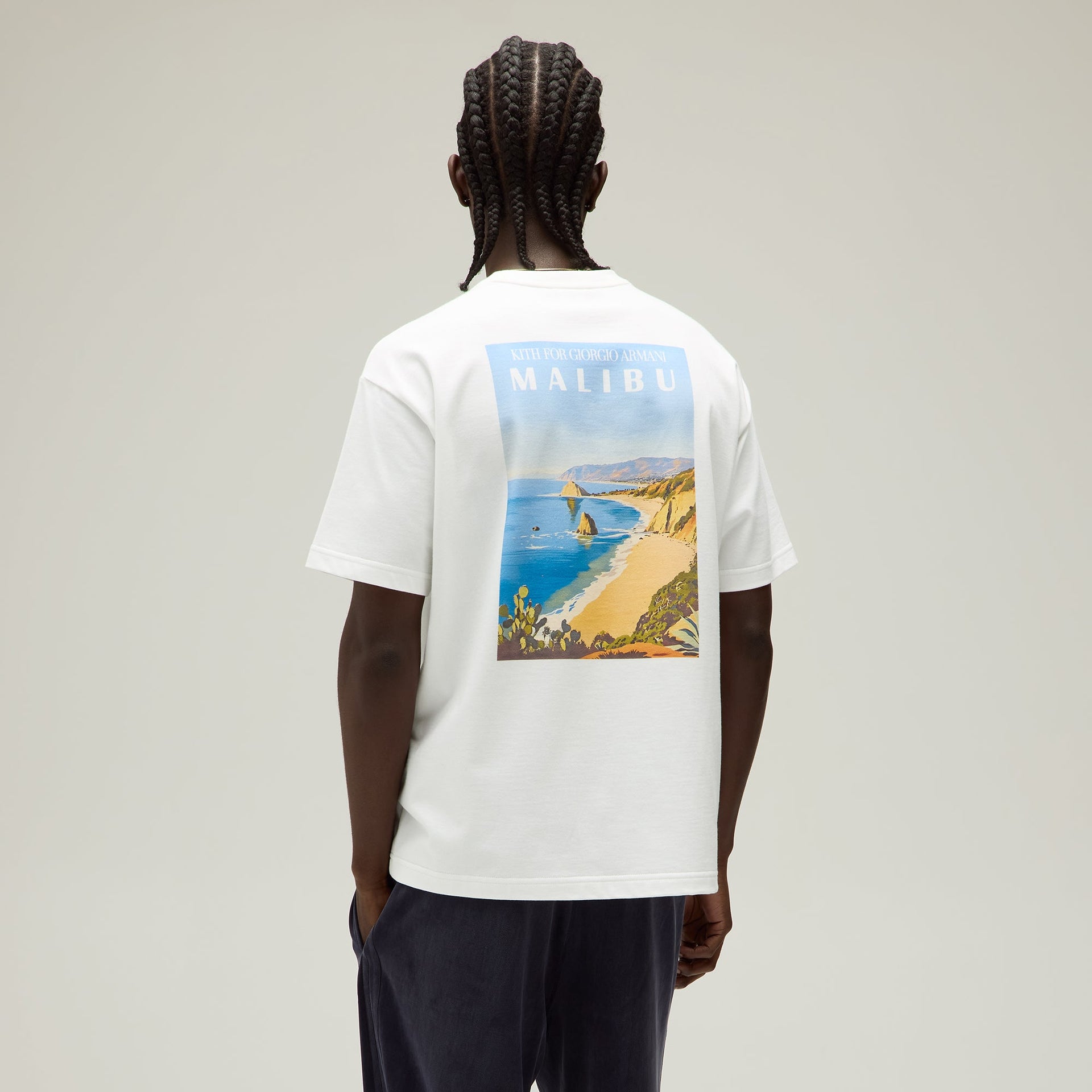 Giorgio Armani & Kith Malibu Pocket Tee - White