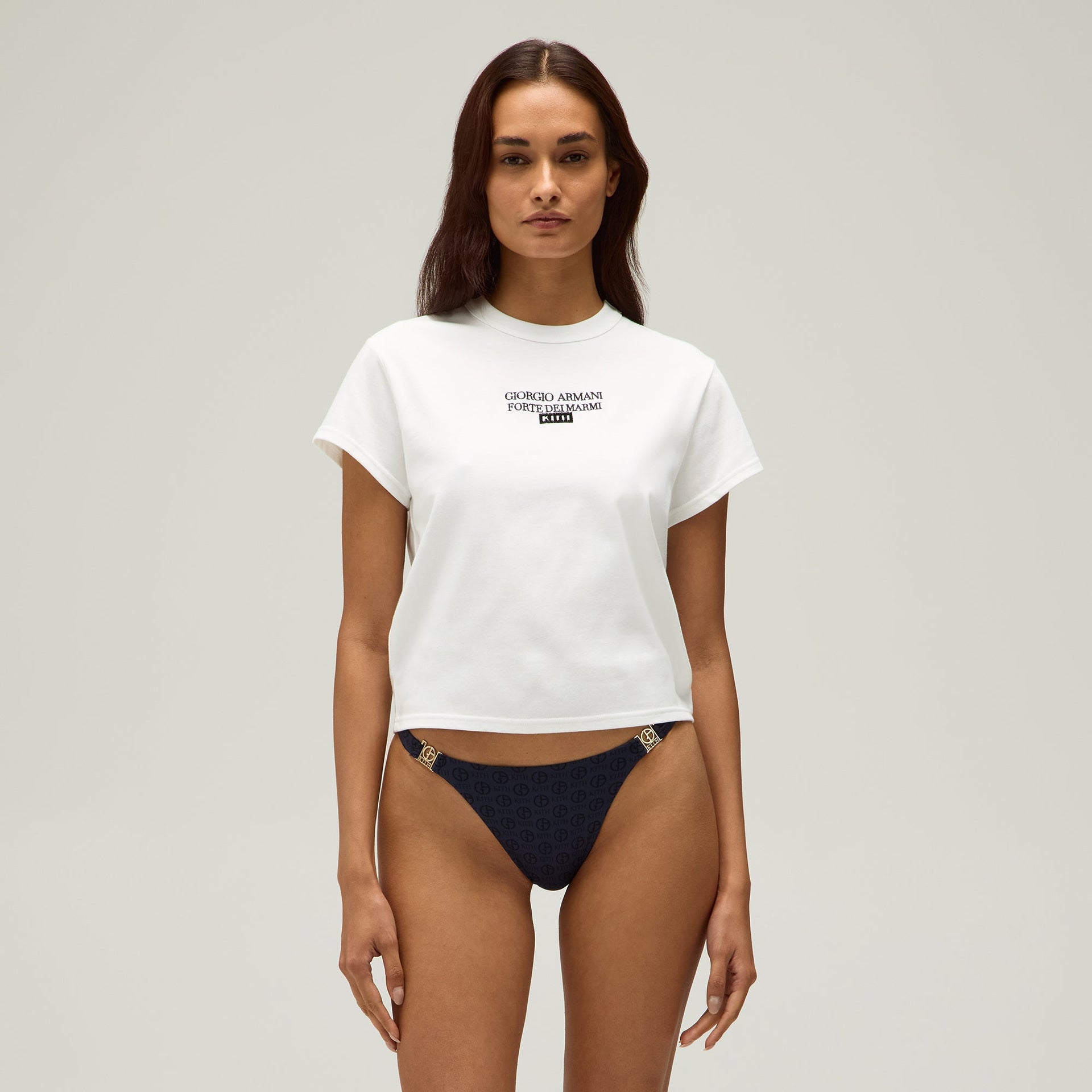 Giorgio Armani & Kith Women Forte Dei Marmi Mulberry Tee - White