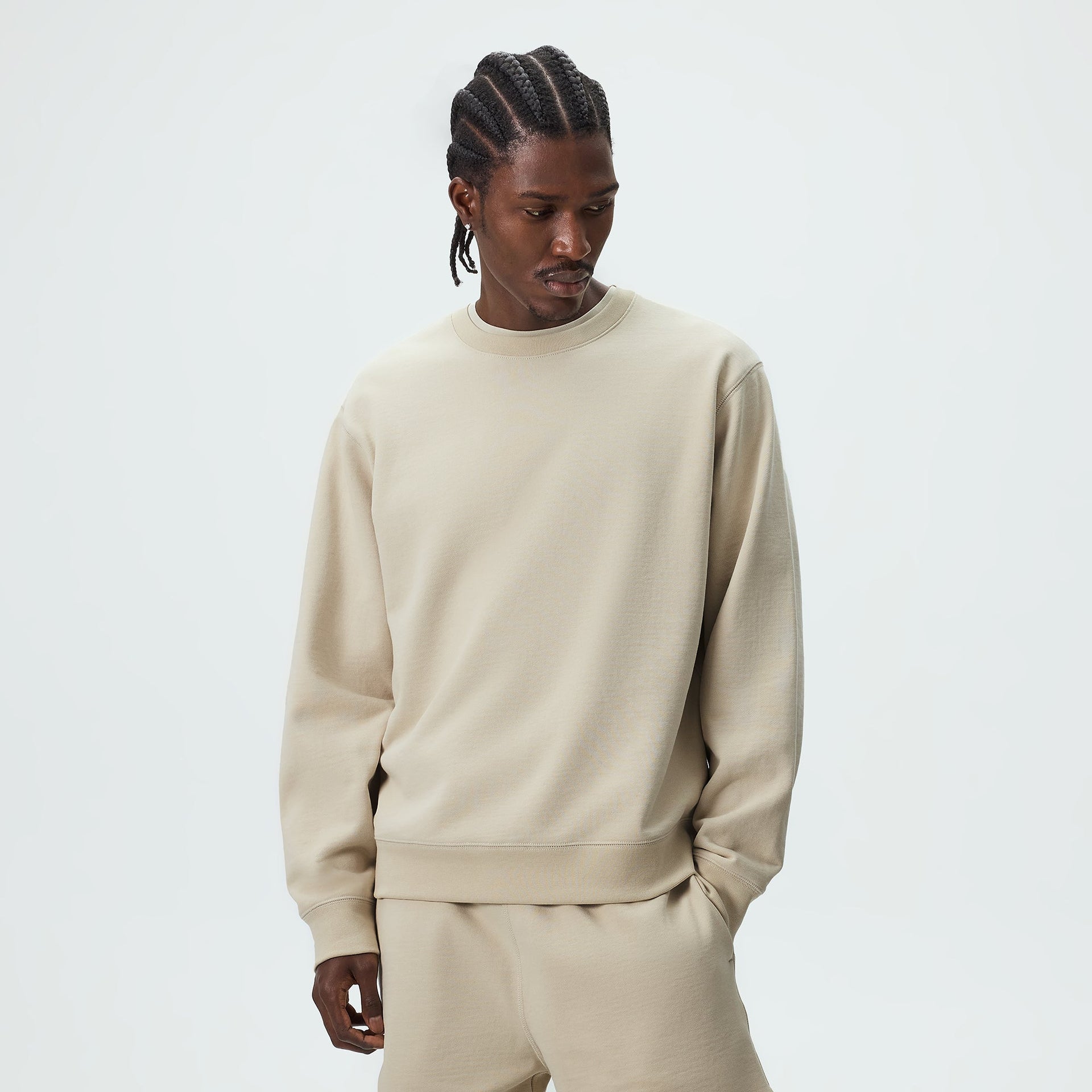 Kith 101 Brushed Terry Rhodes Crewneck - Hallow