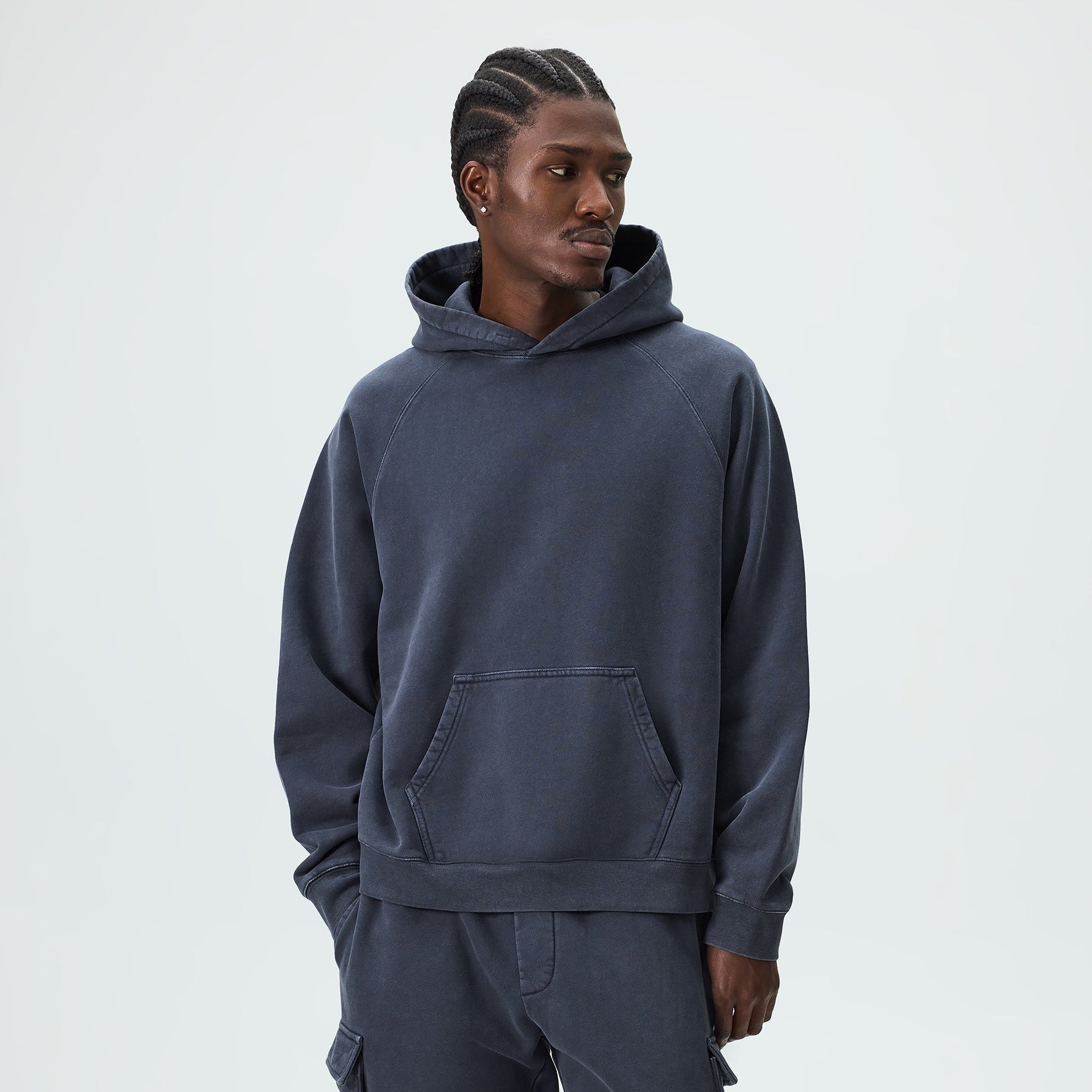 Kith 101 Sueded Fleece Wilder Hoodie - Torpedo