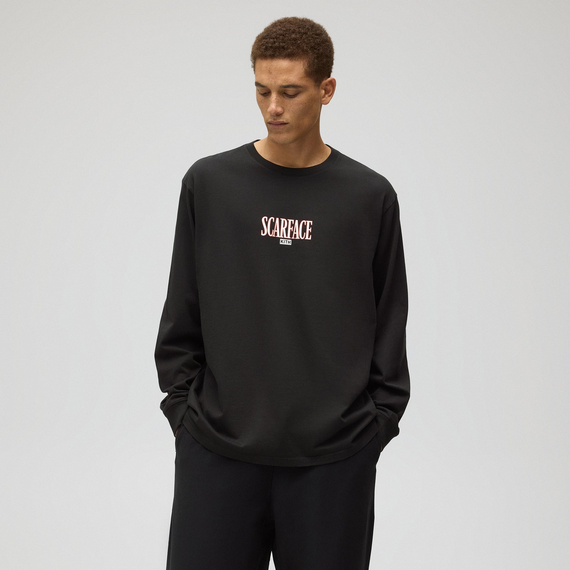 Kith for Scarface Tony Montana Long Sleeve Tee - Black