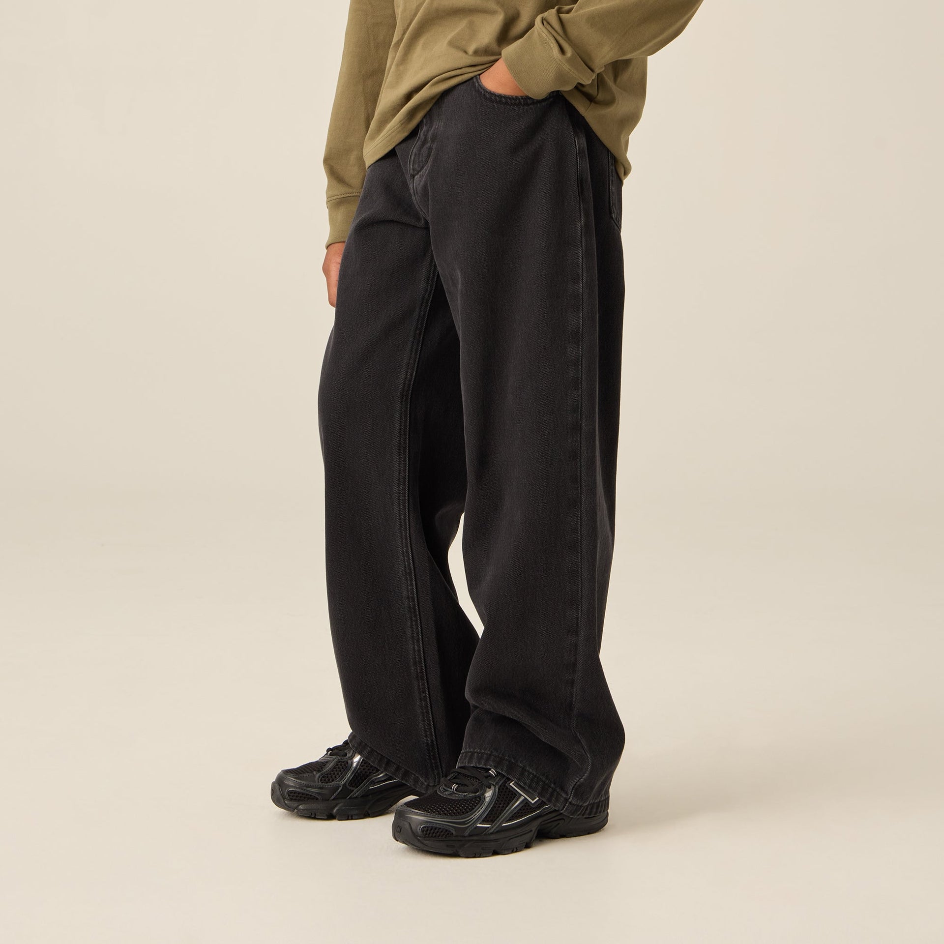 Kith Kids Denim Heston Wide Leg Jean - Xavier Wash