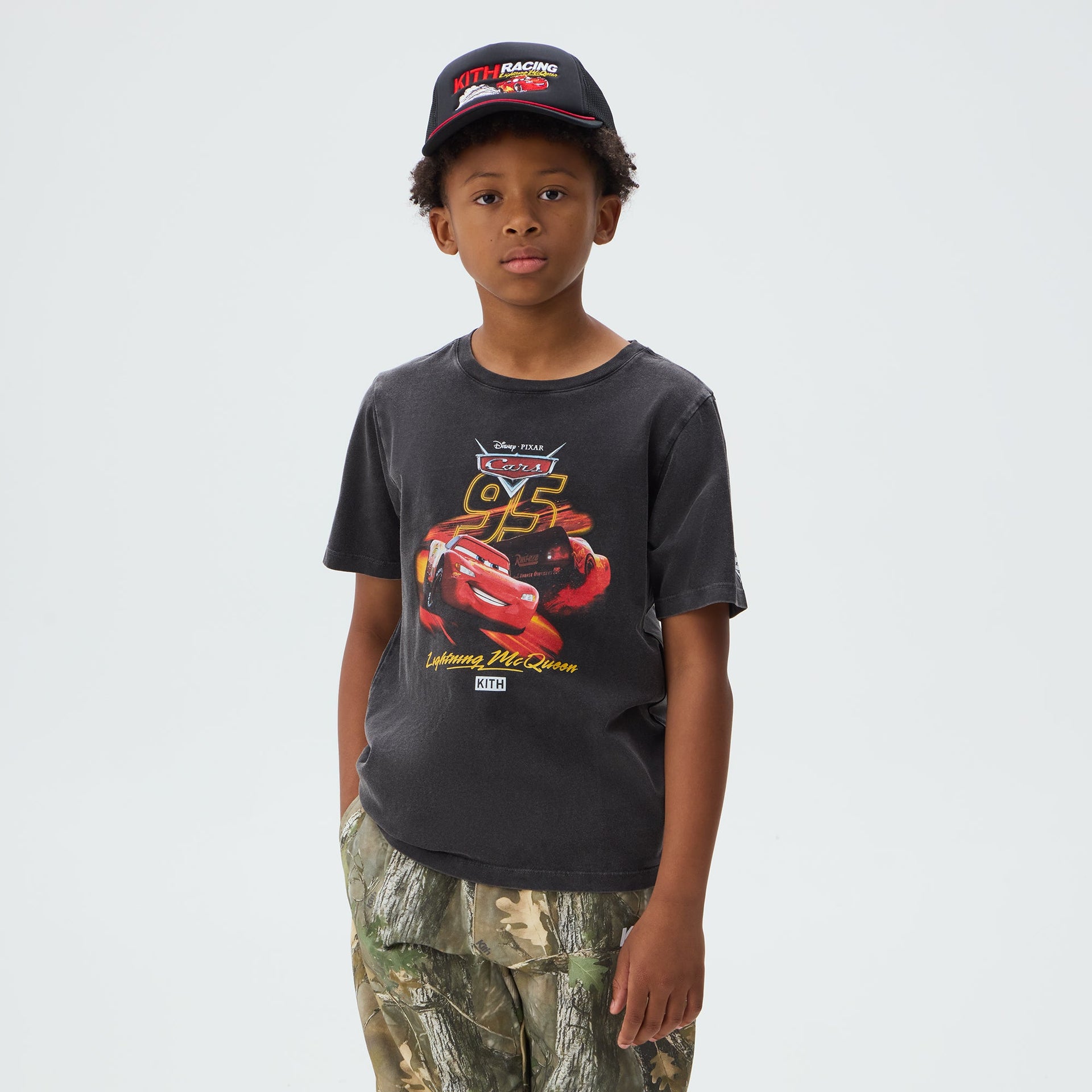 Disney | Kith Kids for Pixar Lightning McQueen Vintage Tee - Black