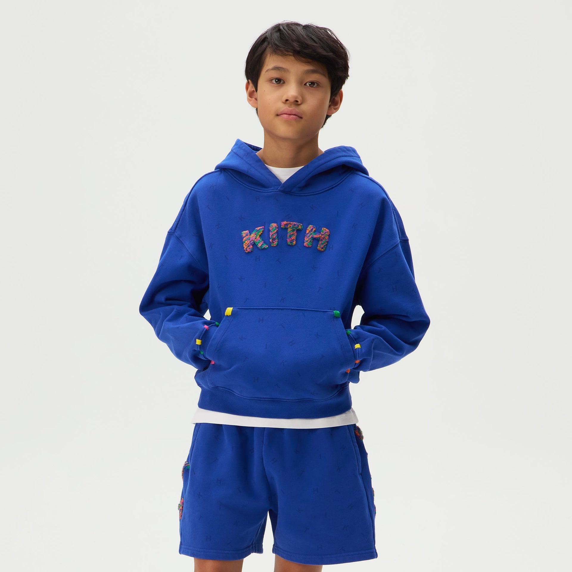 Kith Kids Monogram Chenille Nelson Hoodie - Cyclone