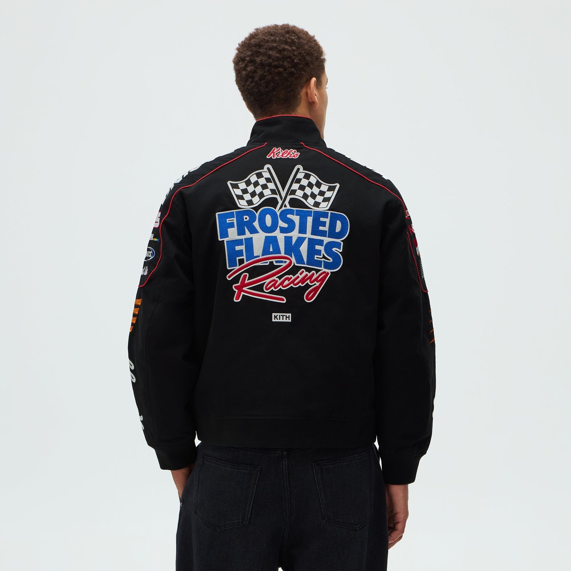 Kith Treats for Kellogg’s Frosted Flakes® Cereal & Tony the Tiger® Racing Jacket - Black