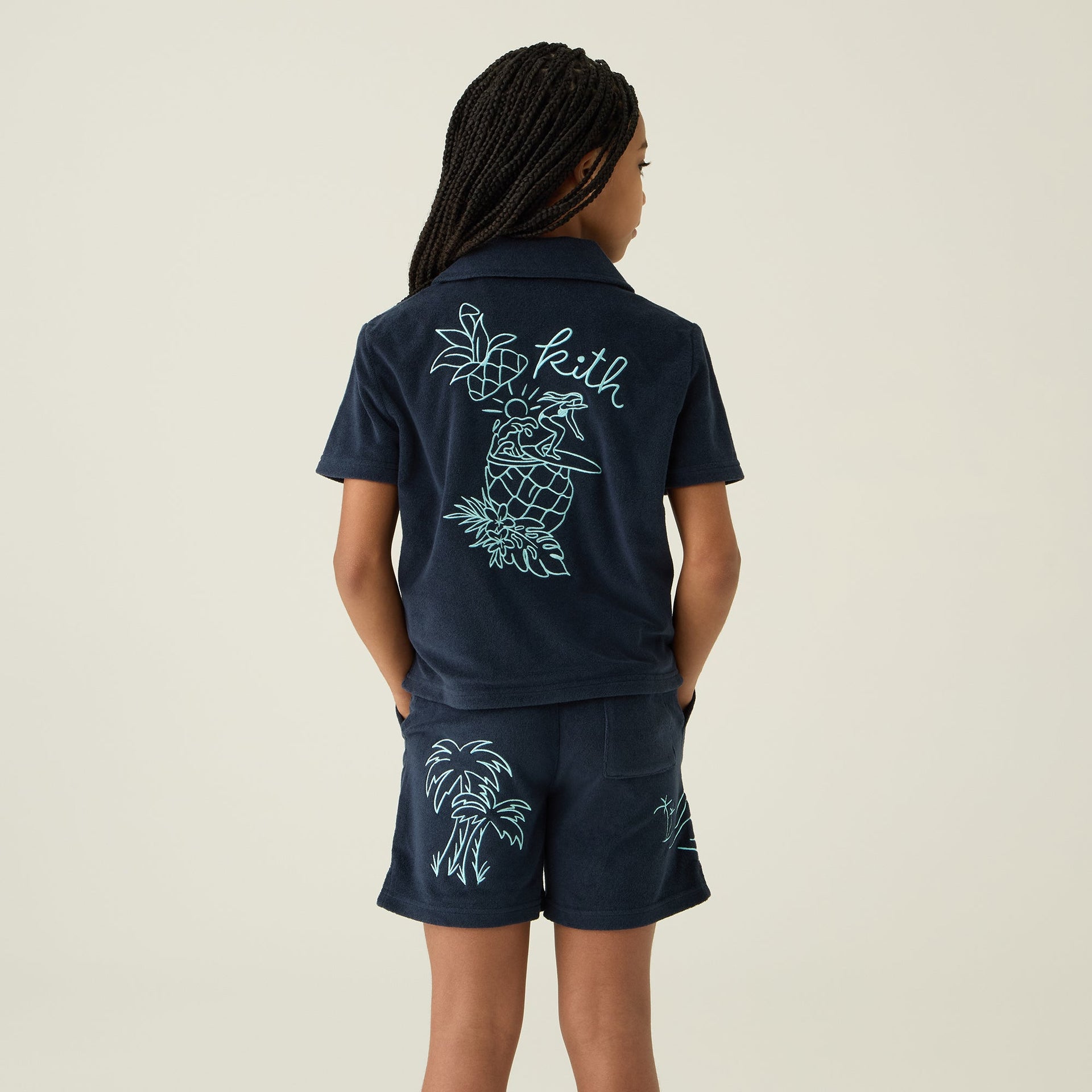 Kith Kids Novelty Terry Camp Short - Nocturnal