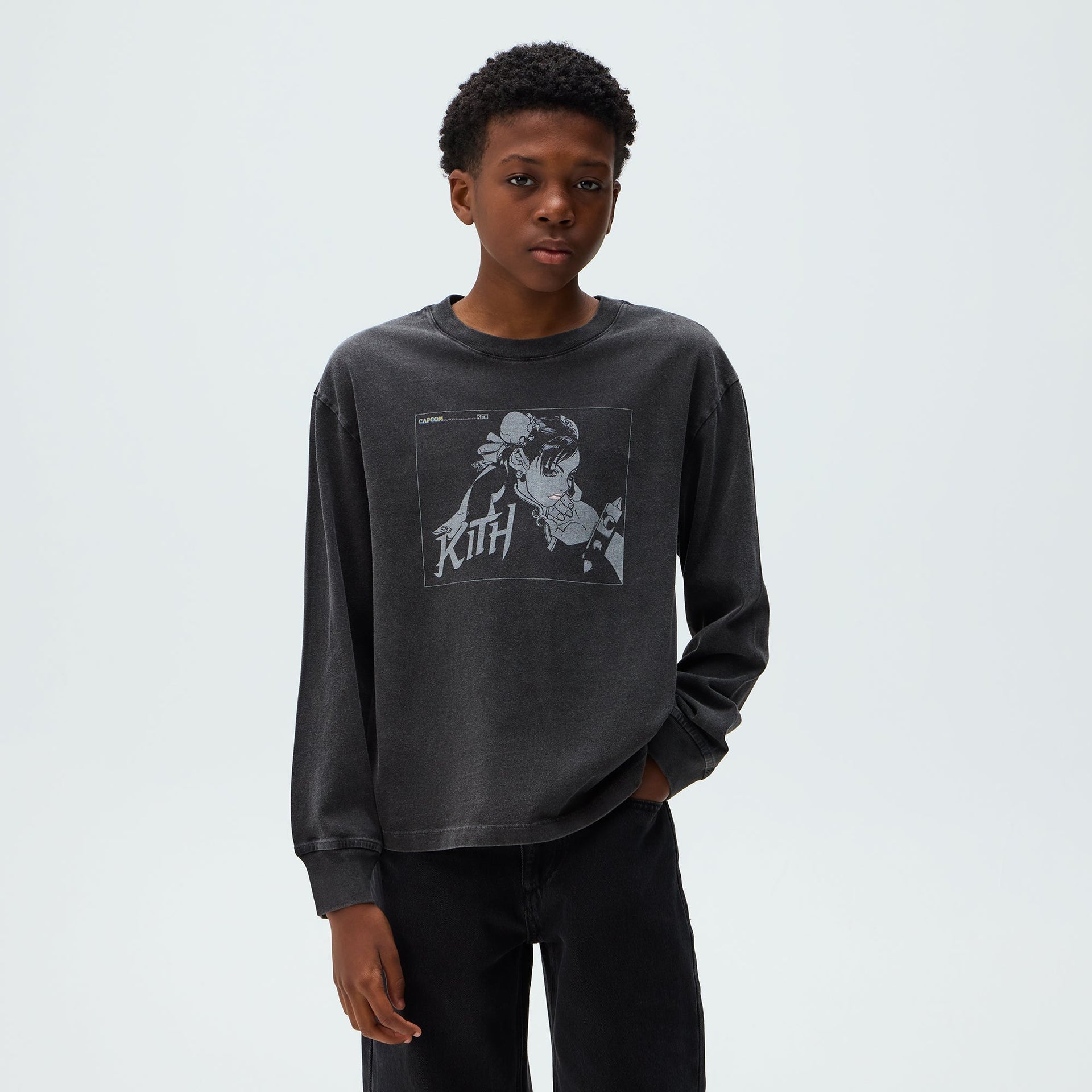 Capcom | Kith Kids Chun Li Vintage Tee - Black