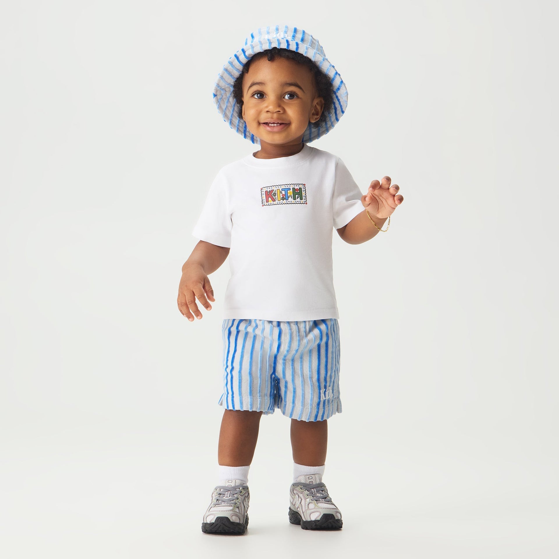 Kith Baby Chenille Stripe Thompson Short - Cornflower - PH