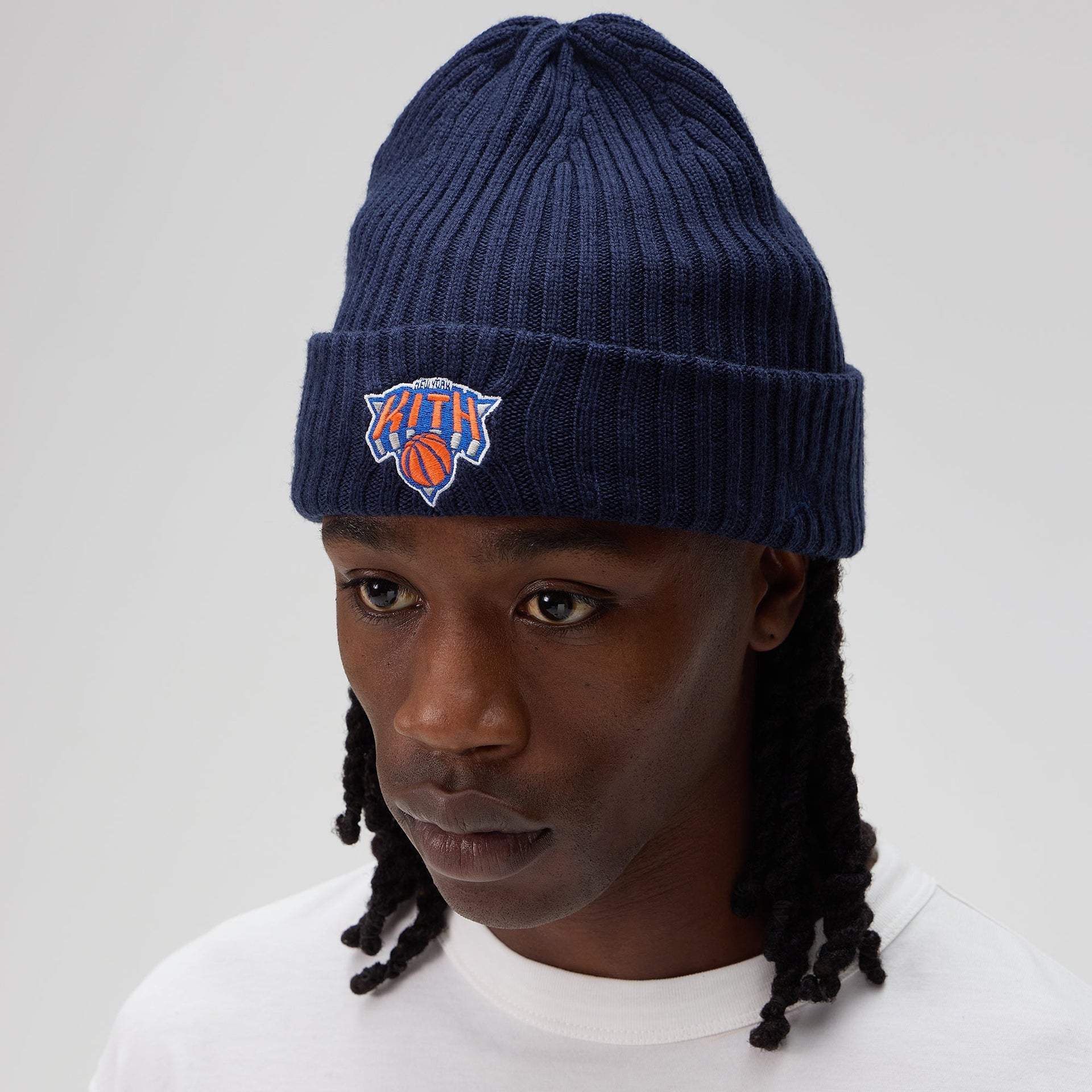 Kith for the New York Knicks Superman Logo Beanie - Nocturnal