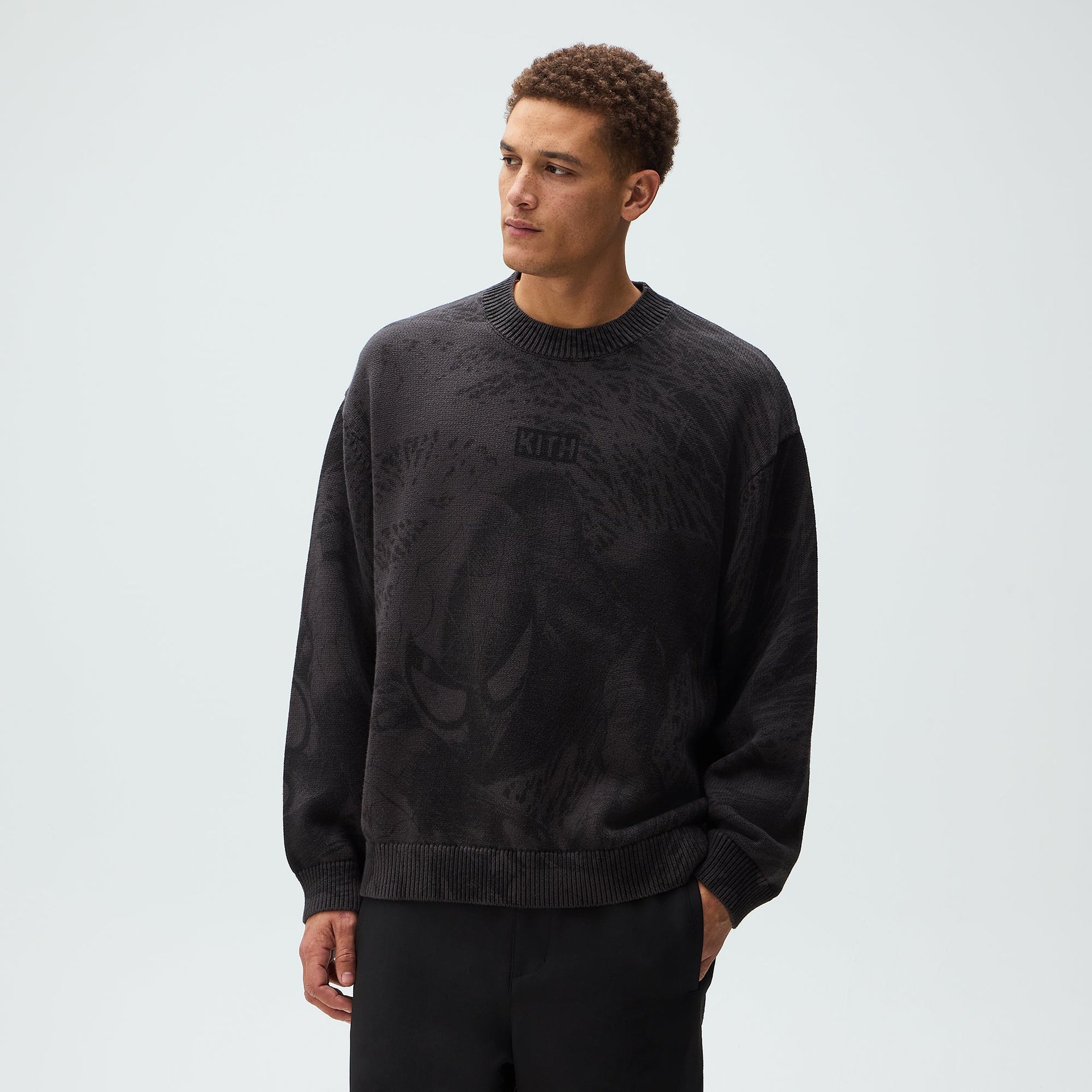 Marvel | Kith Spiderman Crewneck Sweater - Carbon