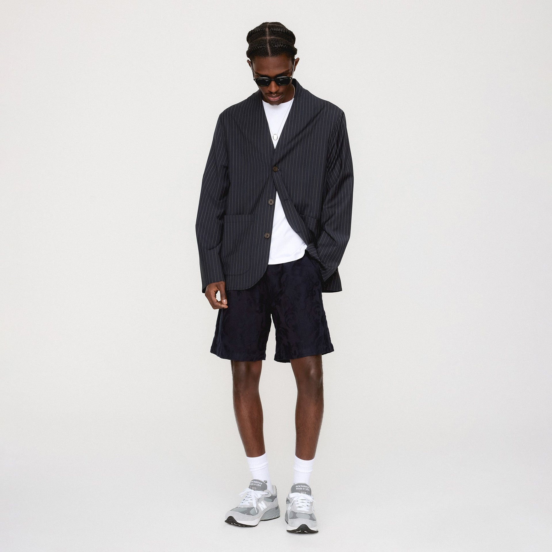 &Kin Tropical Wool Zac Blazer - Admiral