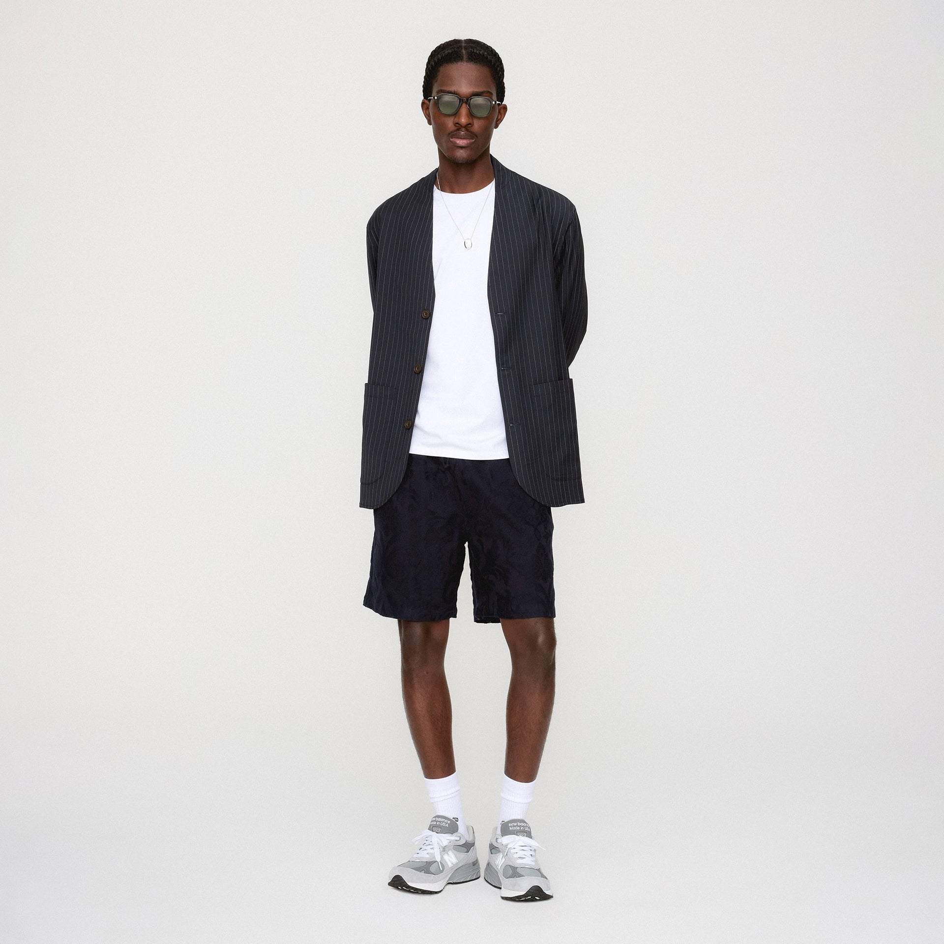 &Kin Tropical Wool Zac Blazer - Admiral