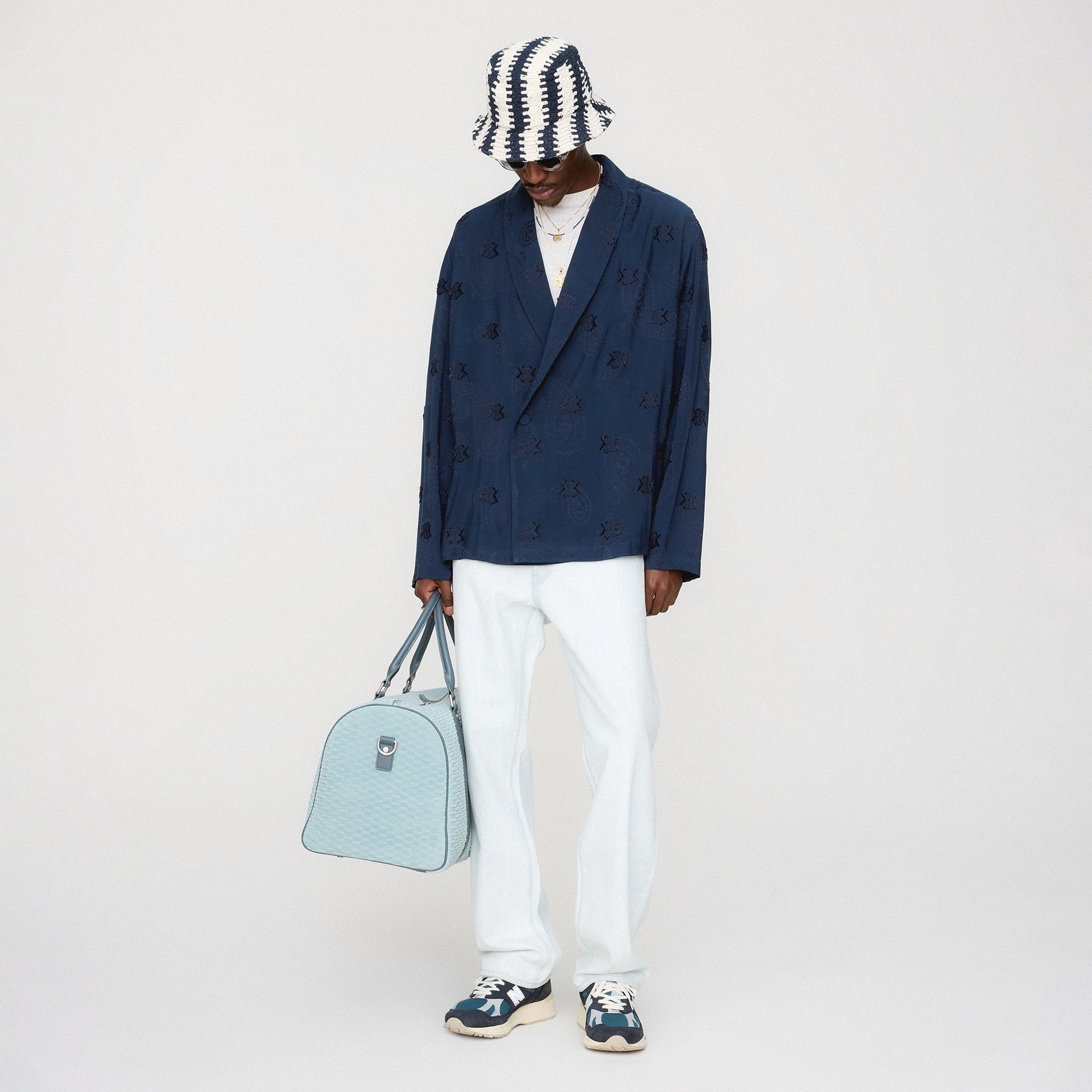 Kith Long Sleeve Thompson Crossover Shirt - Nocturnal