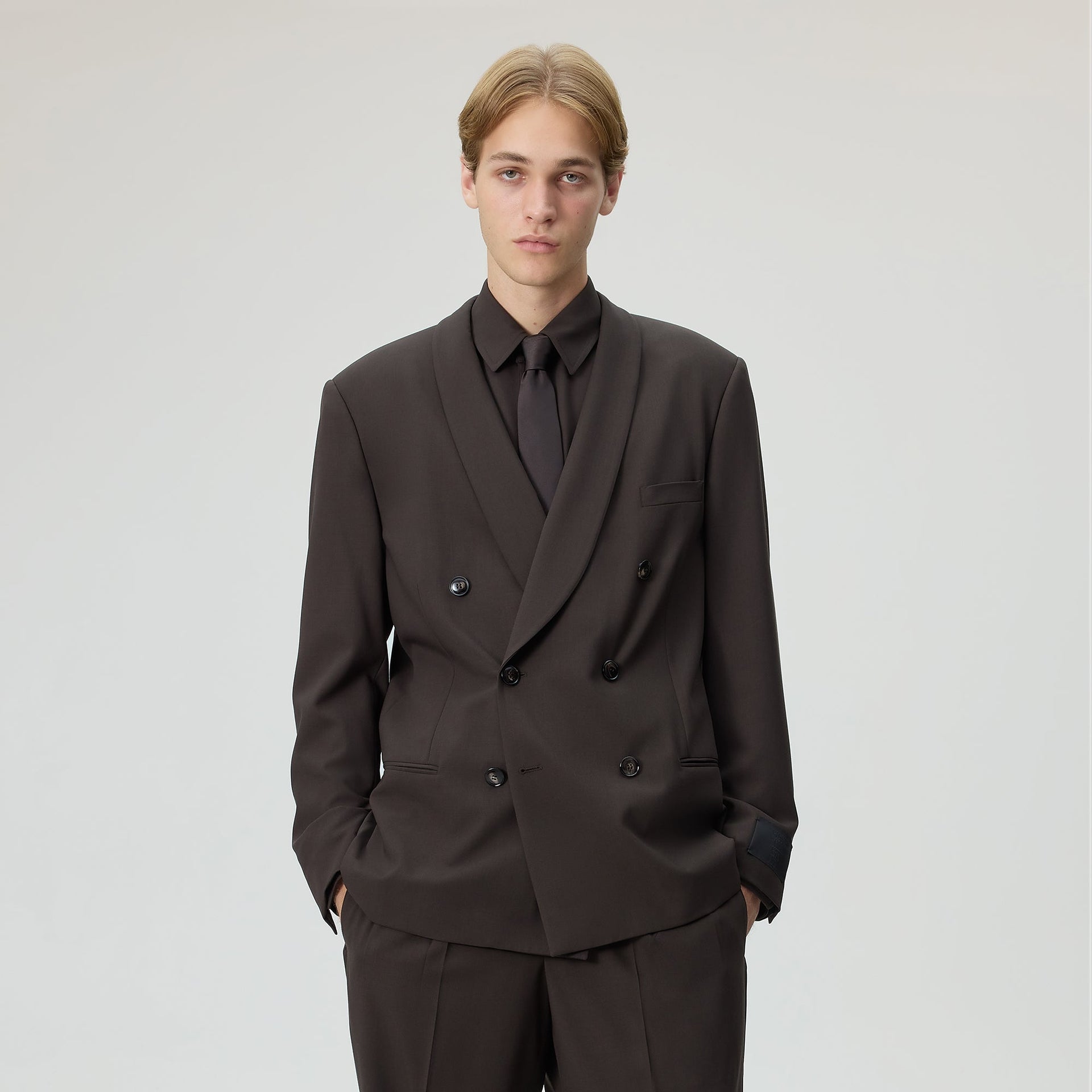 Giorgio Armani & Kith &Kin The Artist Virgin Wool Double-Breasted Jacket - Kindling