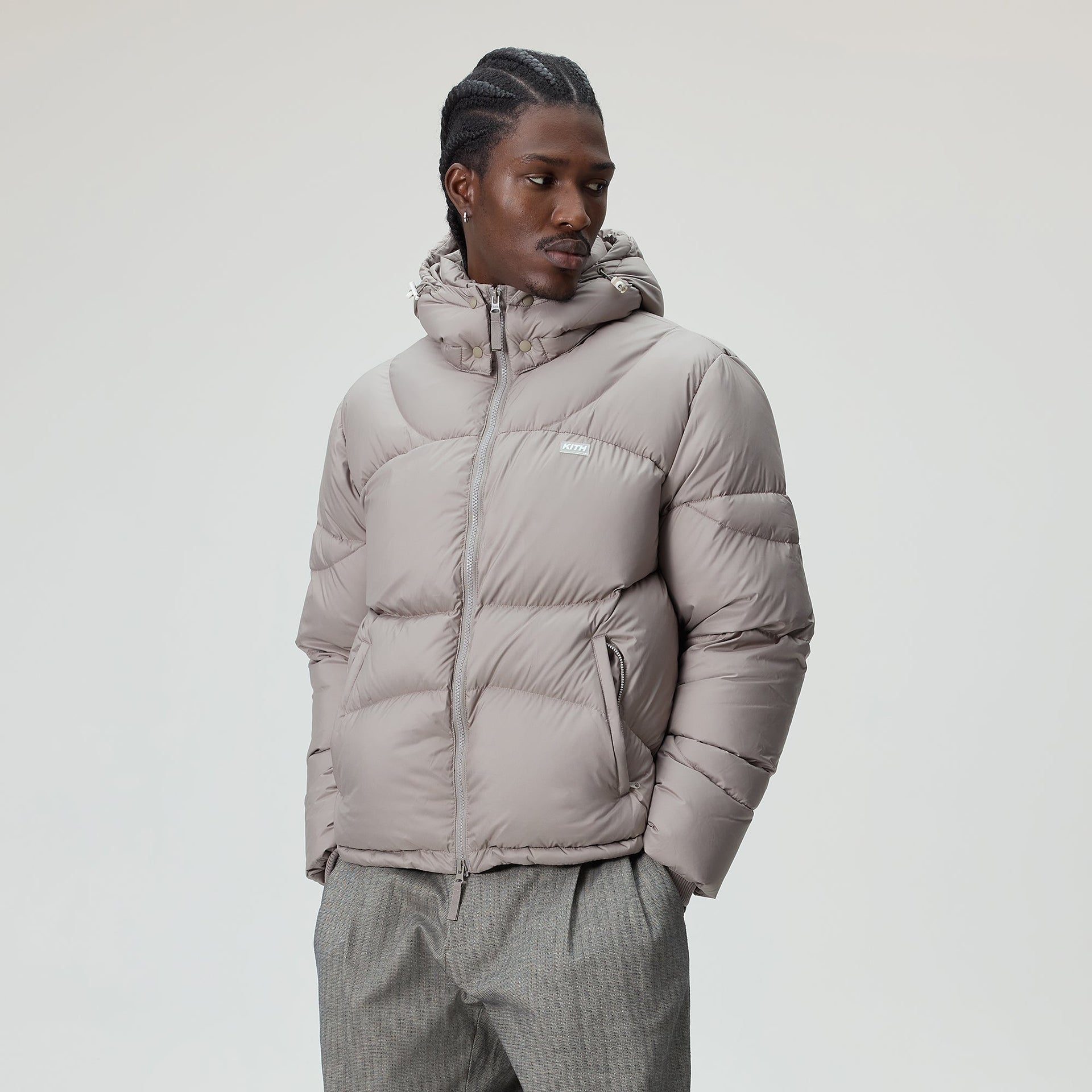 Kith Matte Stretch Taffeta Corey Puffer - Quicksand
