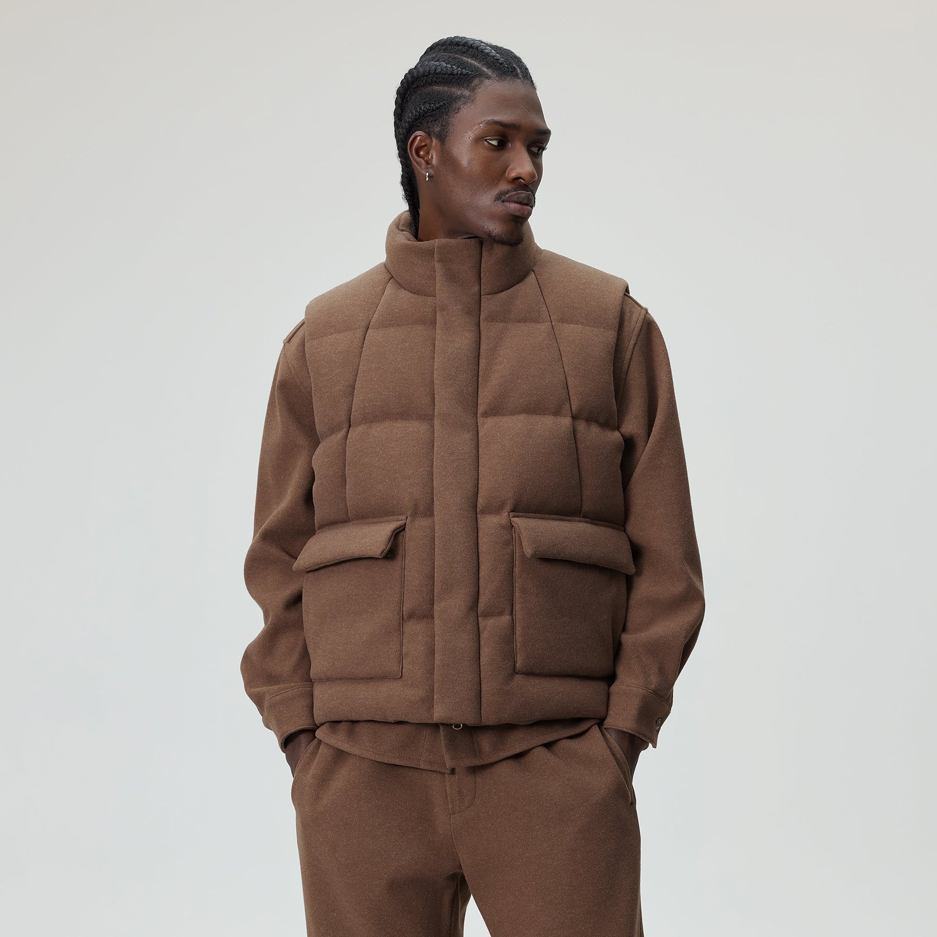 Kith Felted Jersey Midi Vest - Poise