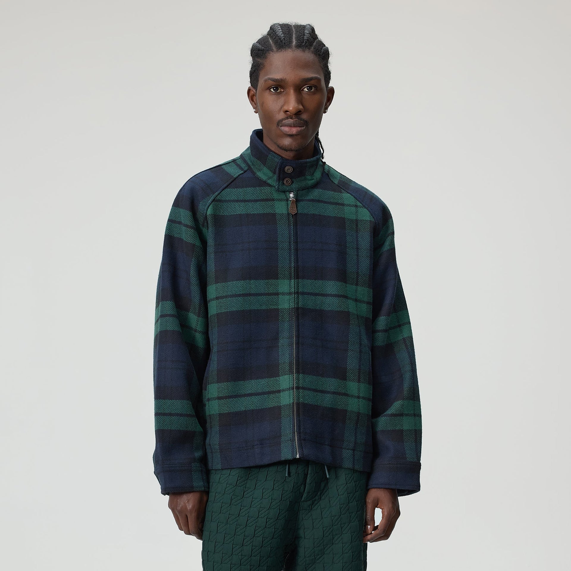 Kith Brushed Plaid Harrington Jacket - Eve