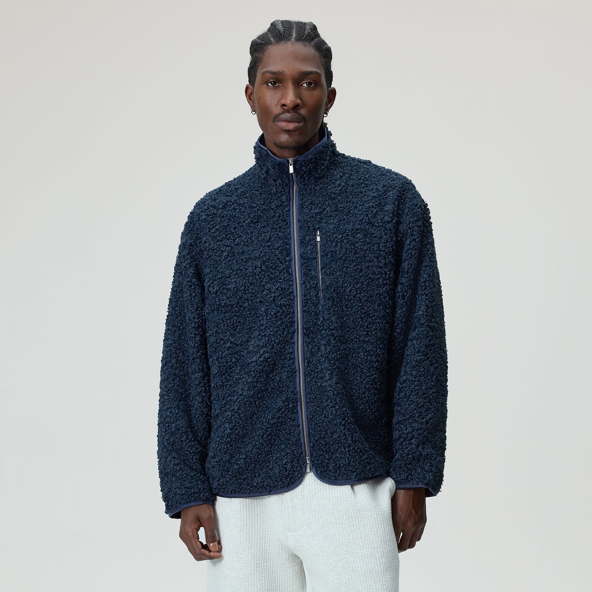 Kith Curly Sherpa Antony Full Zip - Trench
