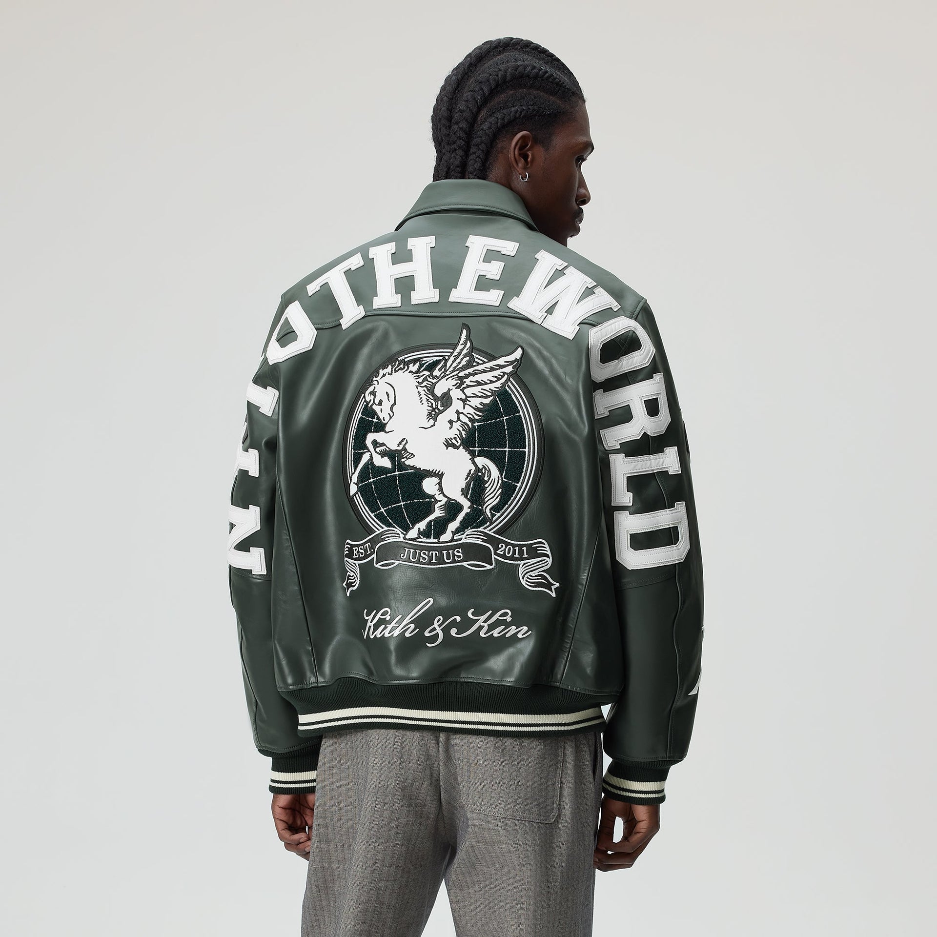 Kith Leather Varsity Jacket - Stadium