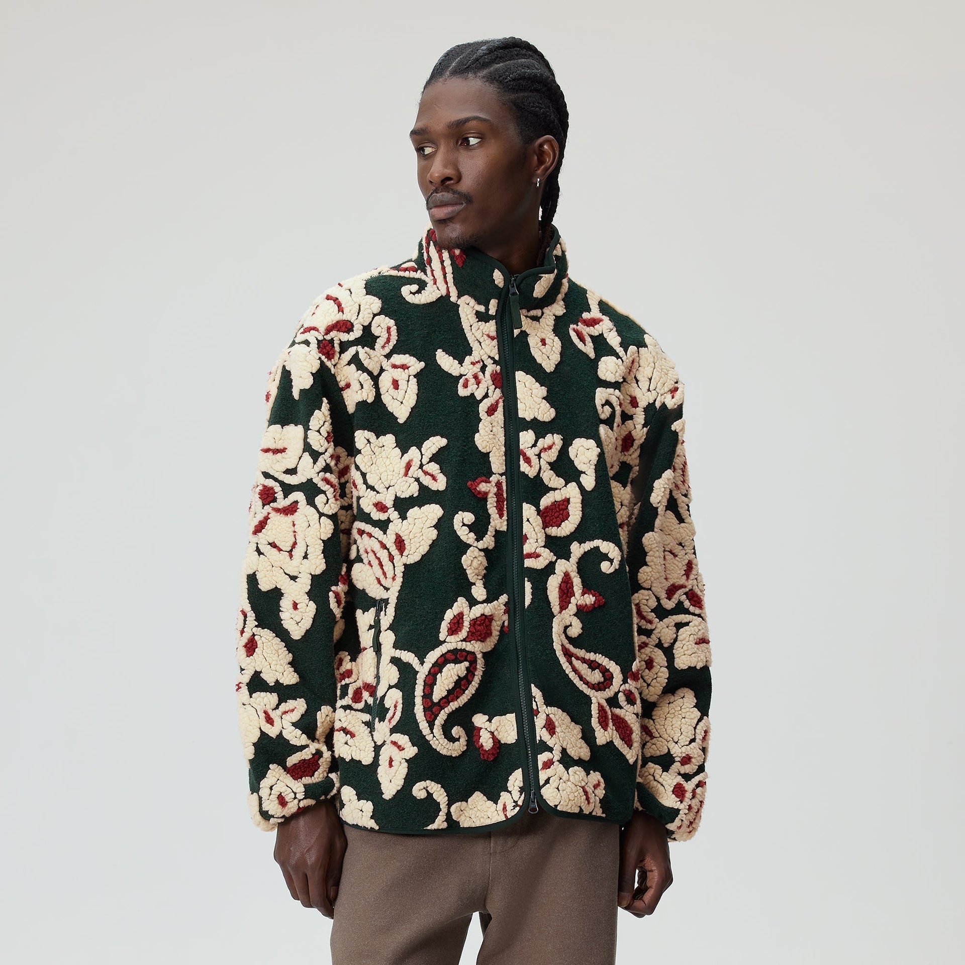 Kith Paisley Vine Sherpa Harper Jacket - Stadium