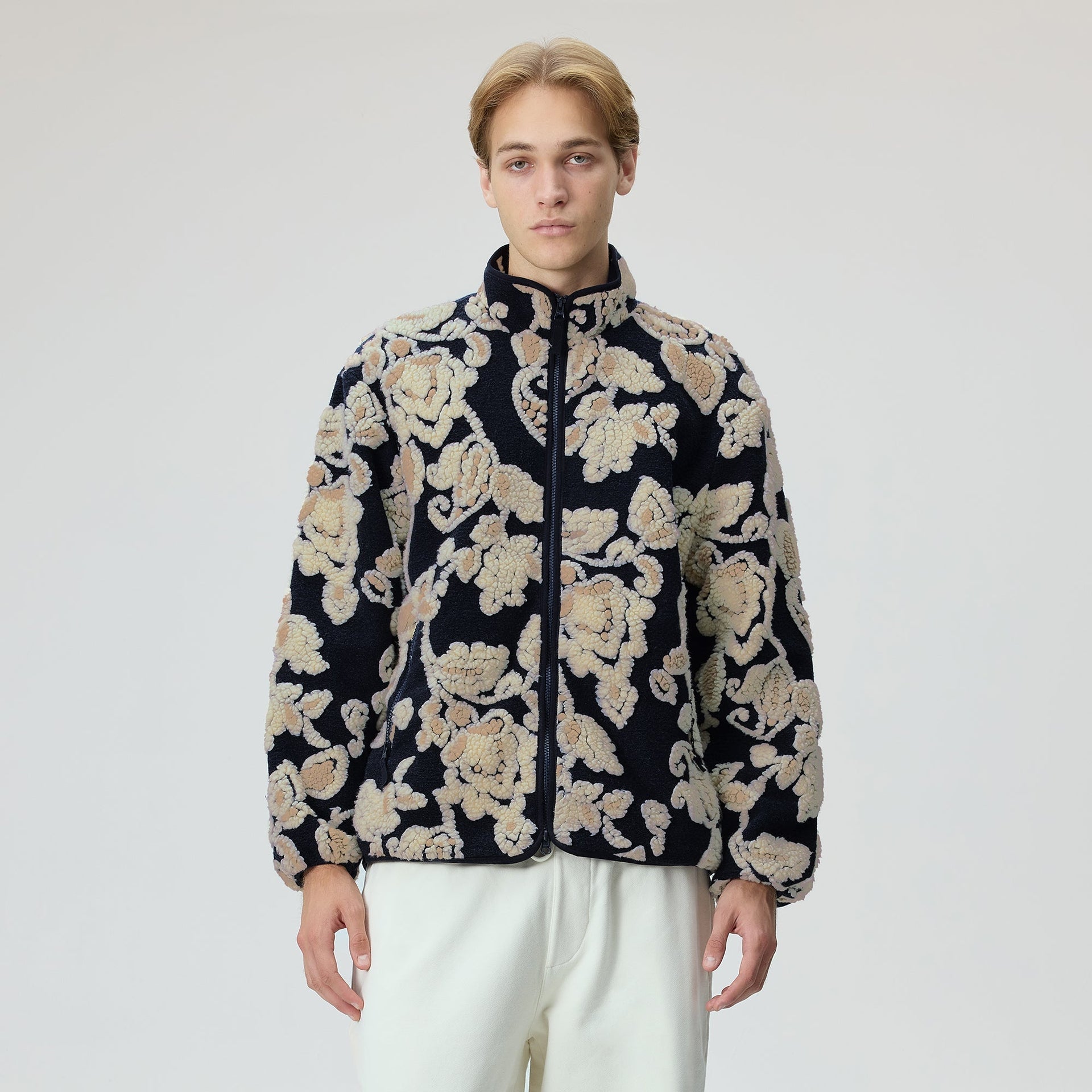 Kith Paisley Vine Sherpa Harper Jacket - Nocturnal