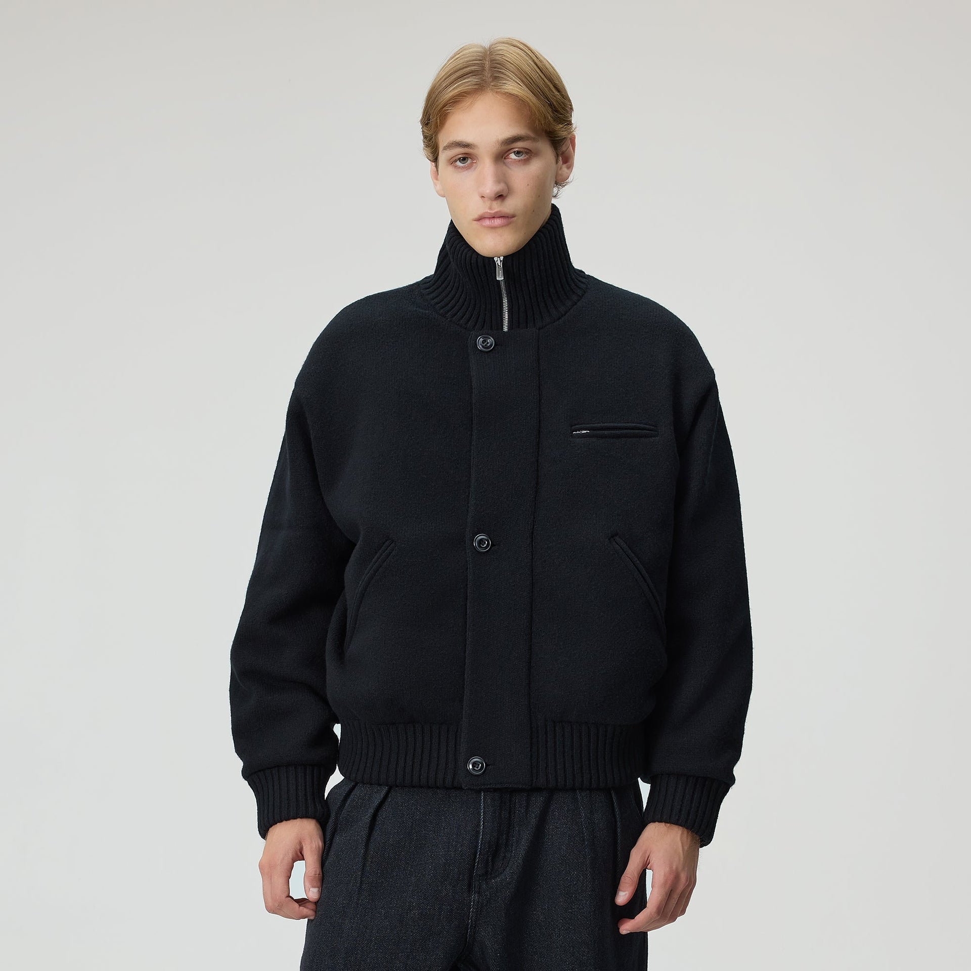 &Kin Darwin Knit Puffer - Black