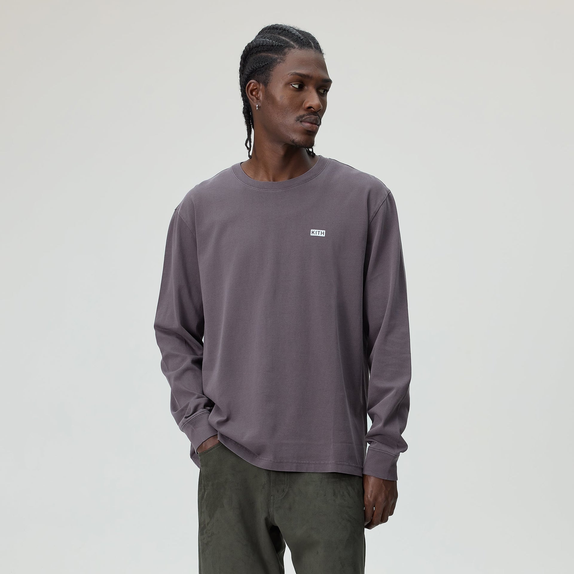 Kith Long Sleeve LAX Tee - Thunder