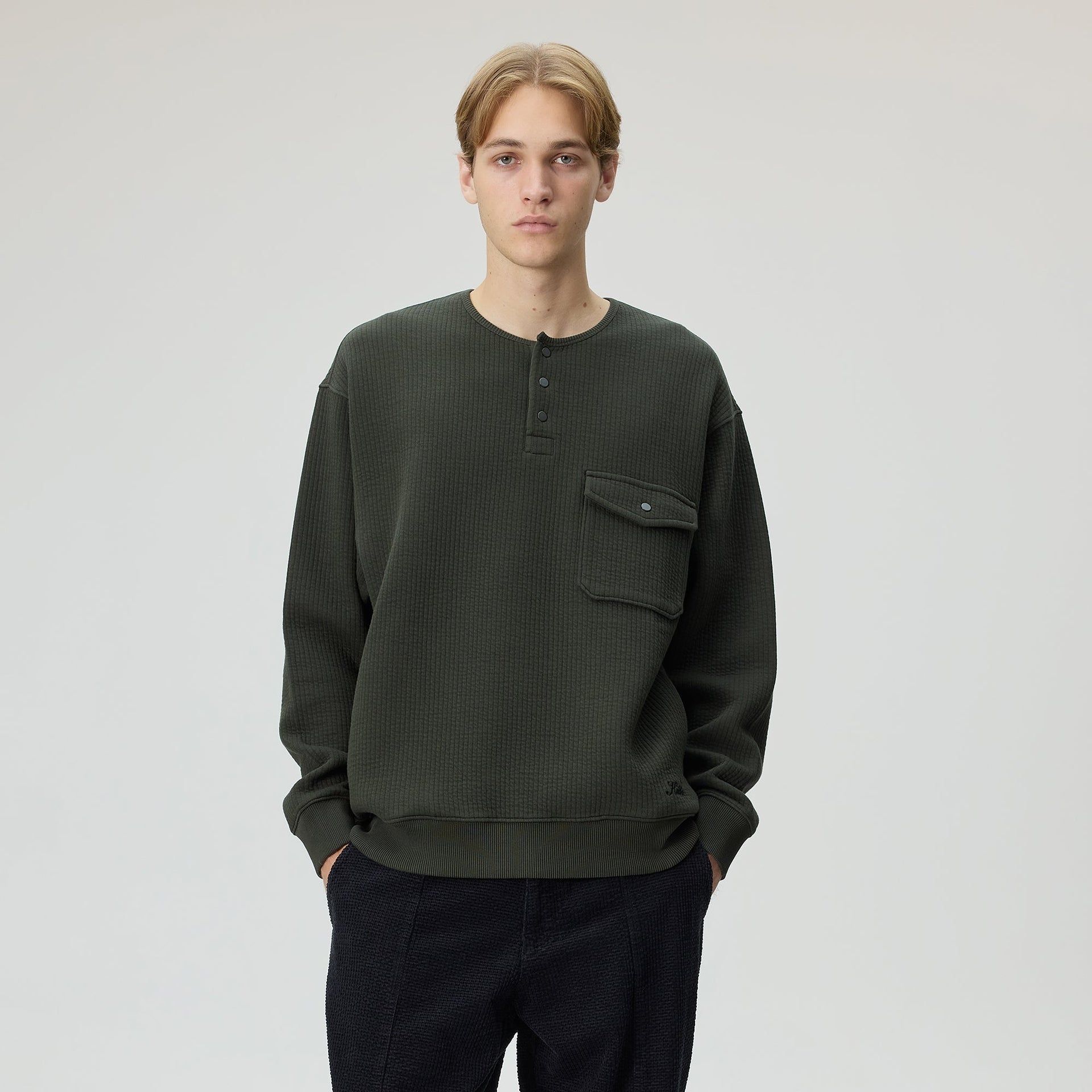 Kith Striped Interlock Samson Henley - Kalamon