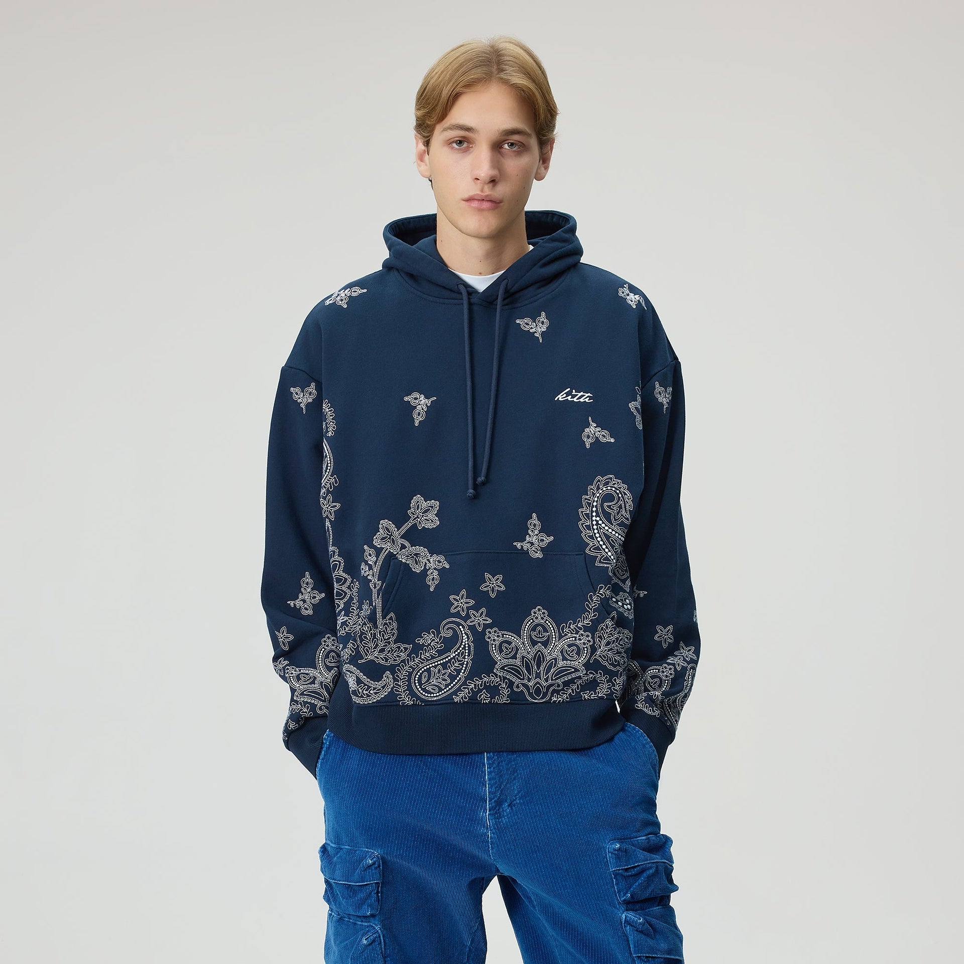Kith Falling Paisley Nelson Hoodie - Nocturnal