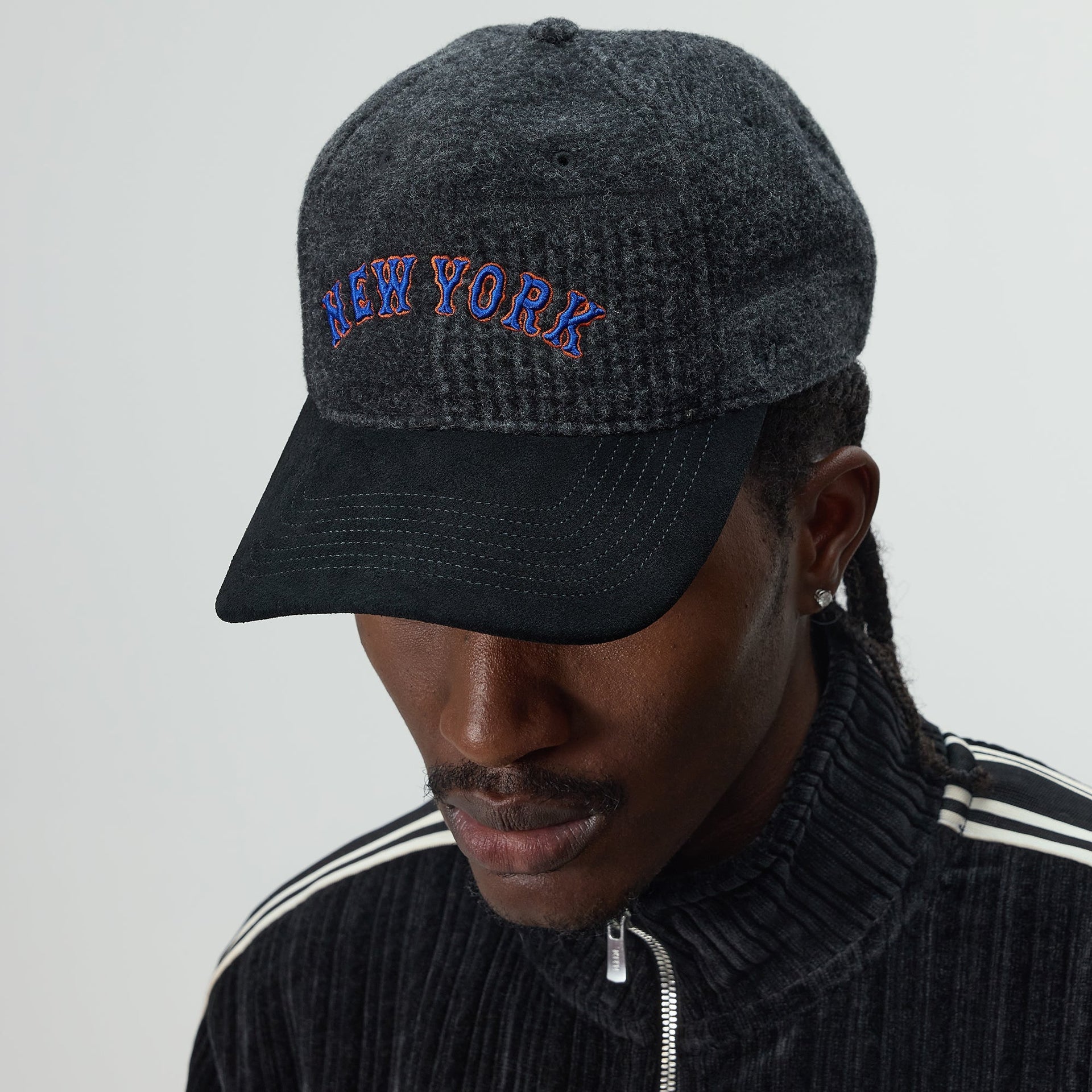 Kith & '47 for the New York Mets Patchwork Wool Franchise LS Cap - Shadow