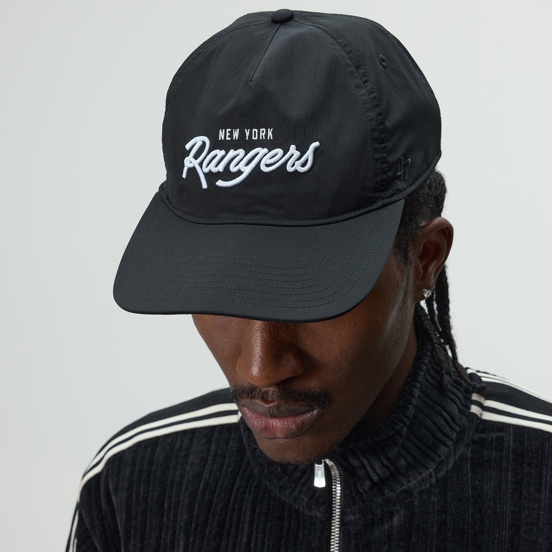 Kith & '47 for the New York Rangers Nylon Hitch Snapback - Black
