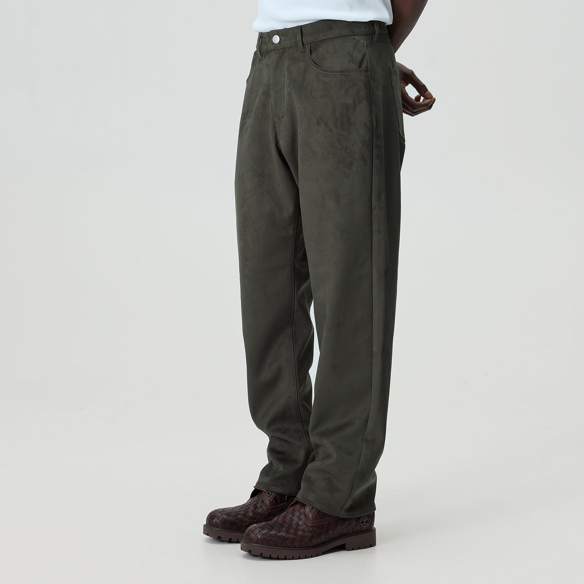 Kith Microsuede Webster Pant - Cypress