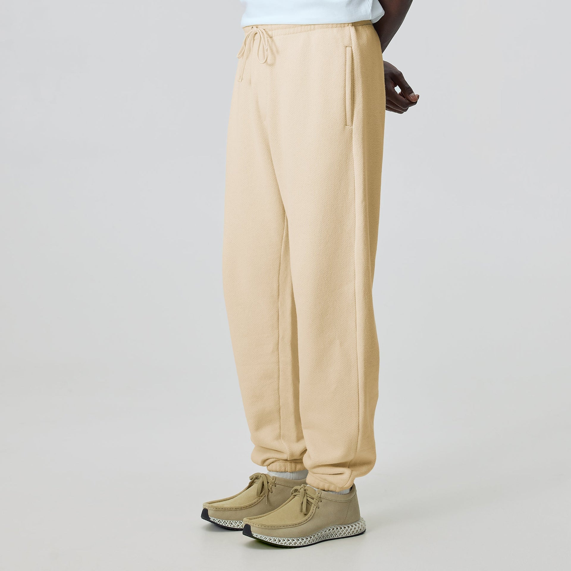 &Kin Luxe Terry Emmons Sweatpant - Whisper