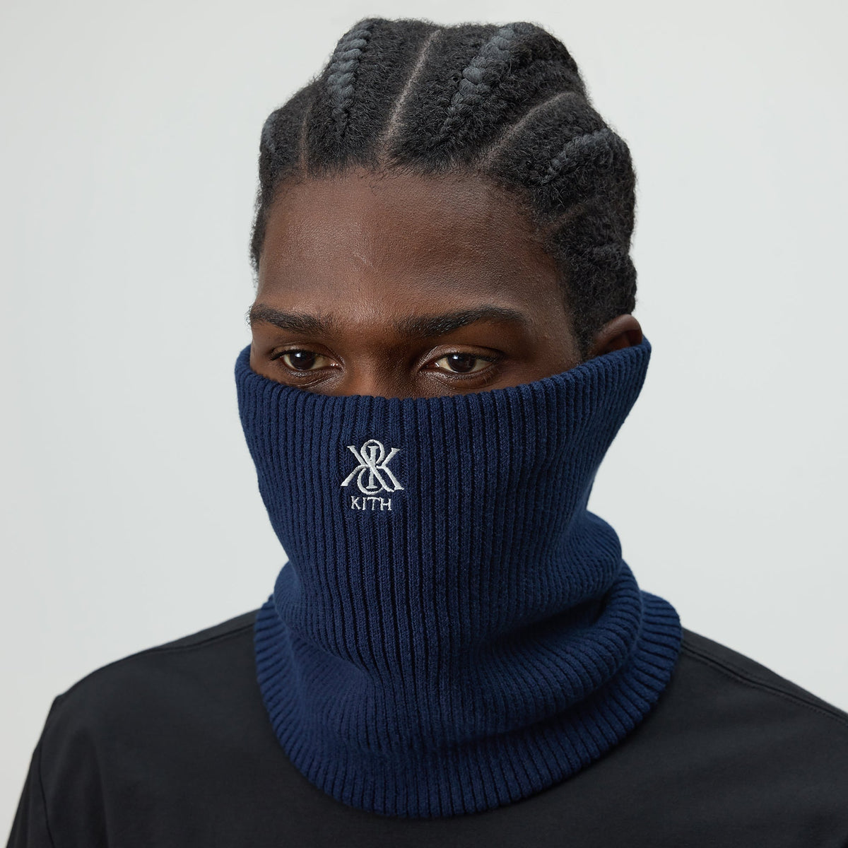 Kith Ribbed Neck Warmer - Nocturnal