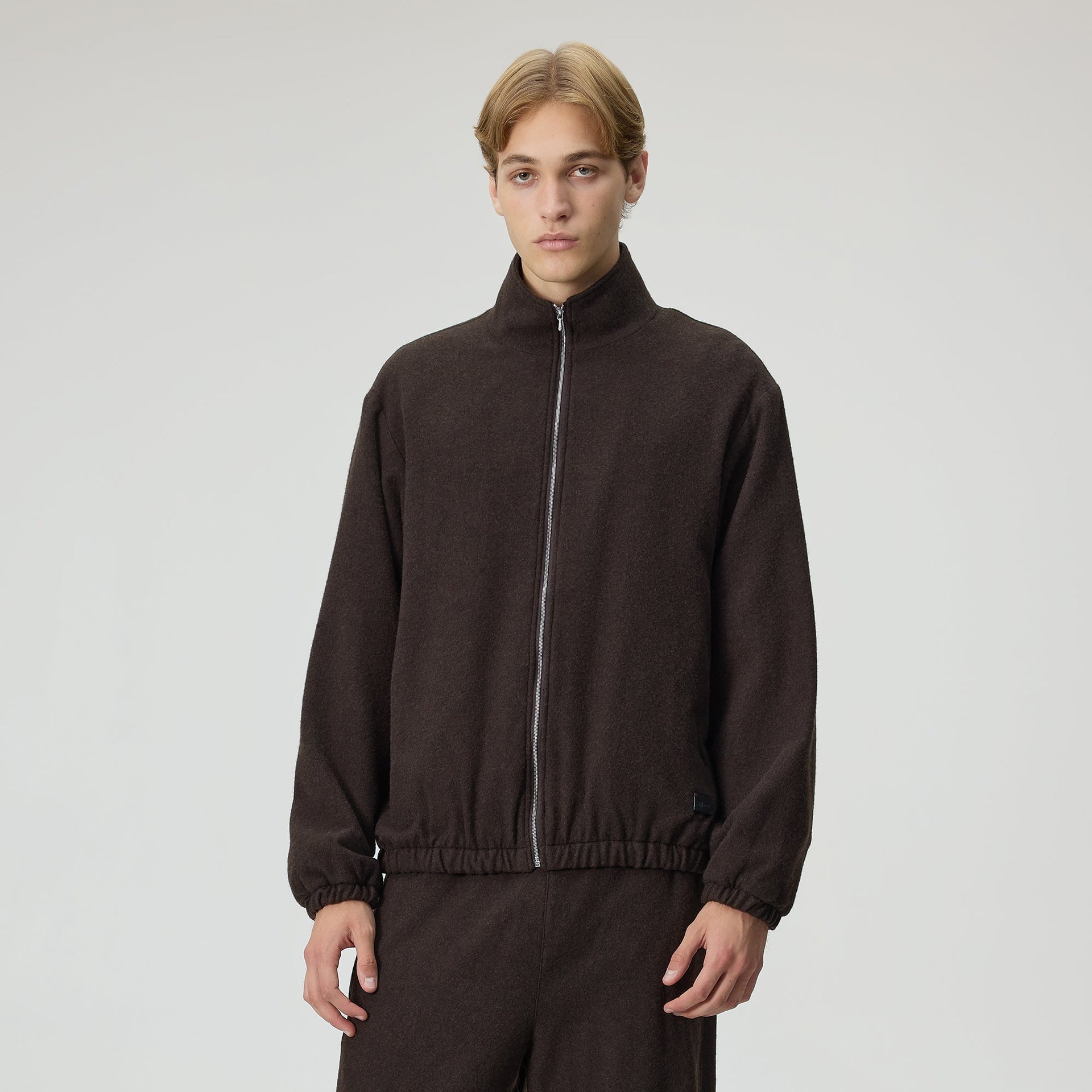 Kith 101 for ssstein Wool Cashmere Blend Fleece Jacket - Kindling