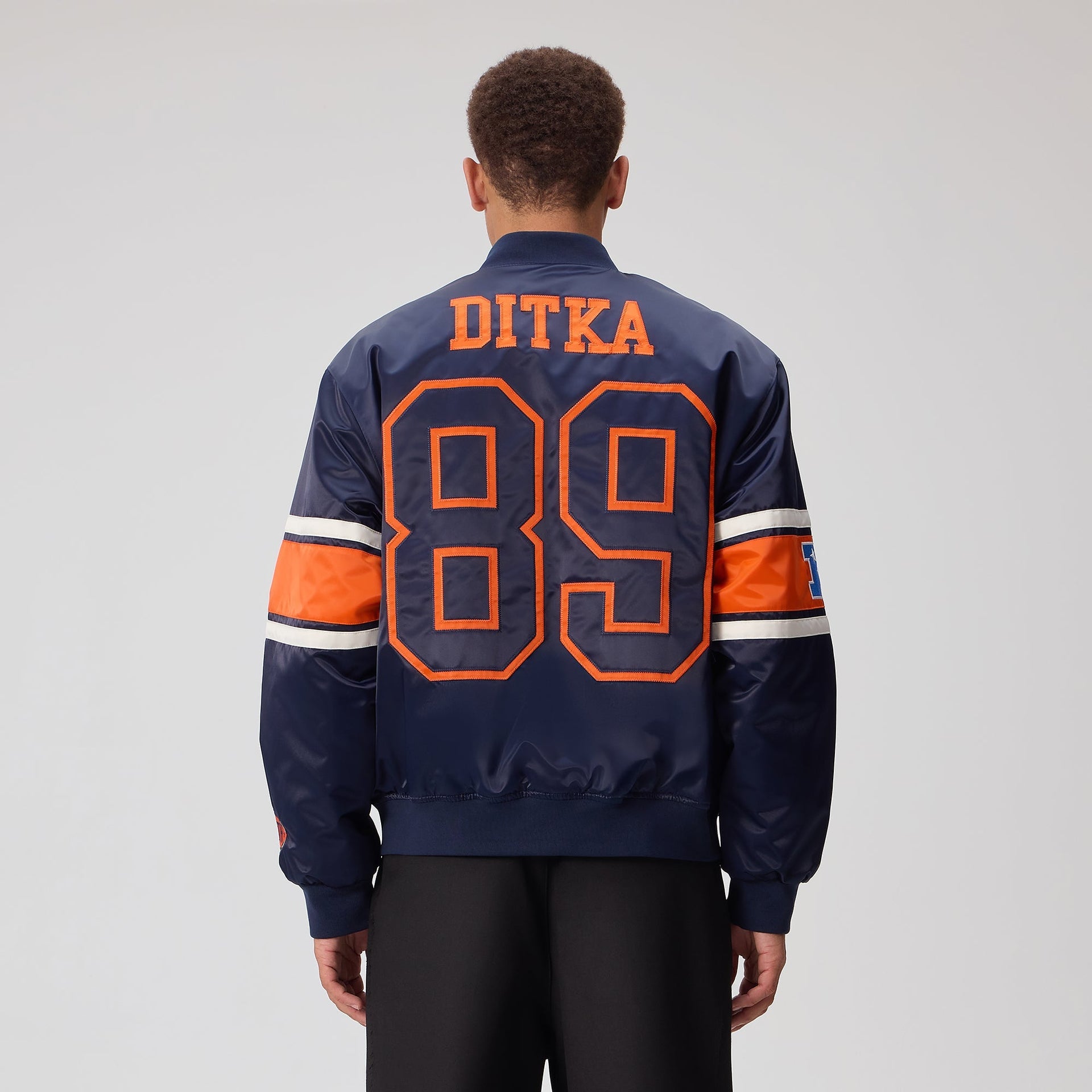 Kith for the NFL Chicago Bears Satin Bomber Jacket - Nocturnal