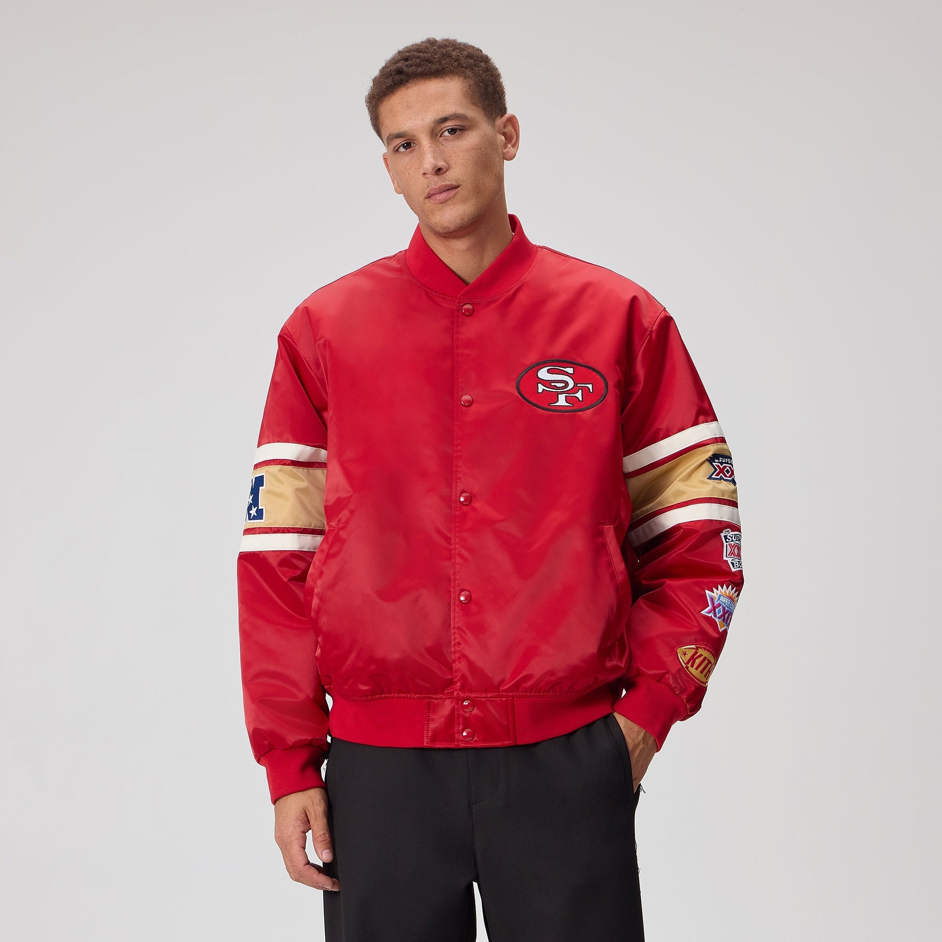 Kith for the NFL San Francisco 49ers Satin Bomber Jacket - Present