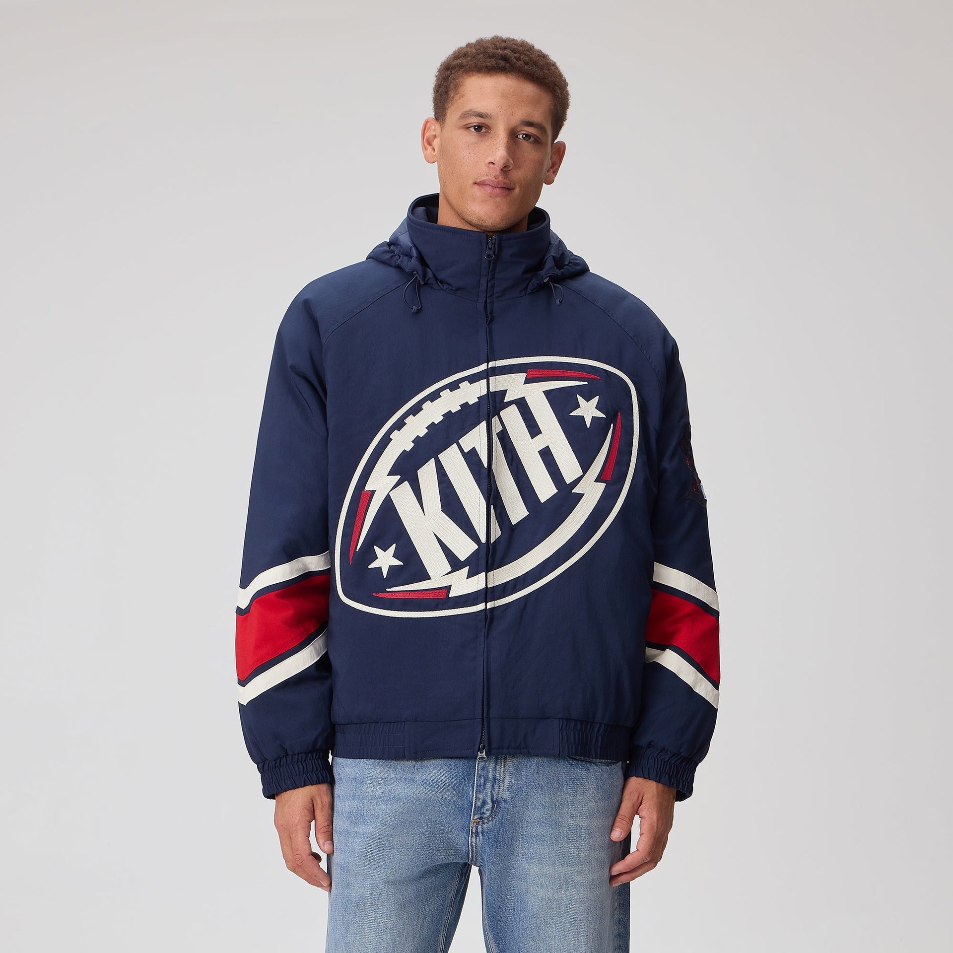 Kith for the NFL New York Giants Padded Nylon Jacket - Nocturnal