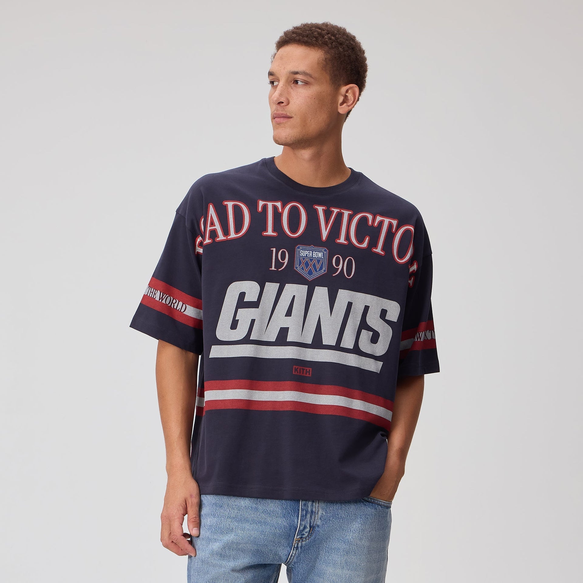 Kith for the NFL New York Giants Victory Vintage Bishop Tee - Ink