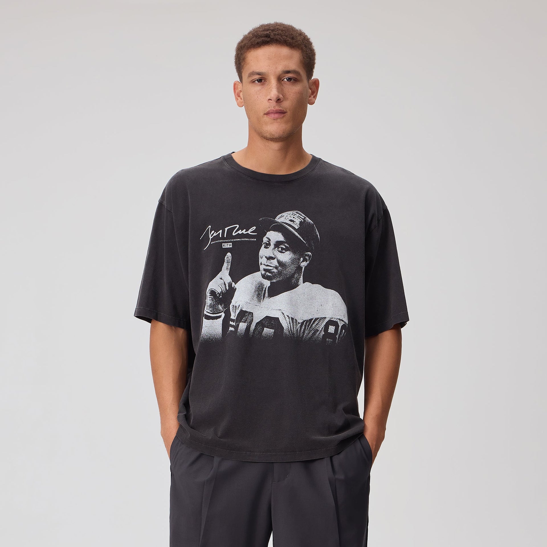 Kith for the NFL Jerry Rice Vintage Jones Tee - Black
