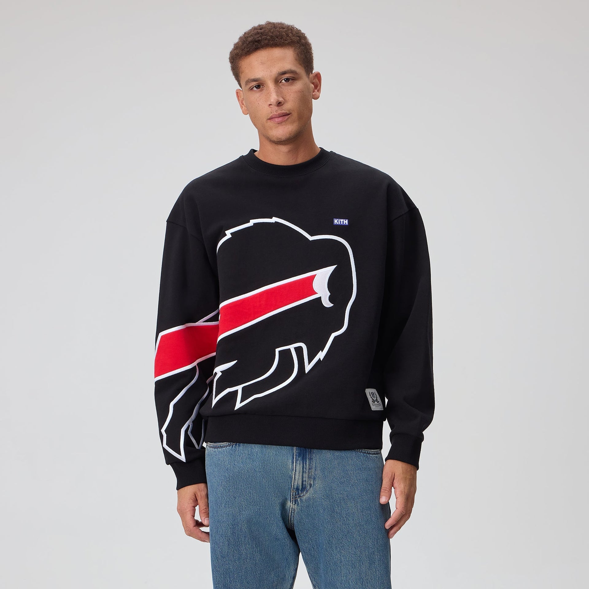 Kith for the NFL Buffalo Bills Vintage Nelson Crewneck - Black