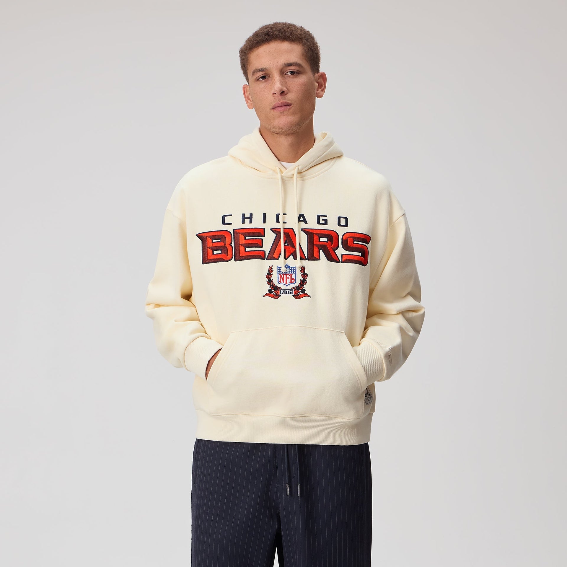 Kith for the NFL Chicago Bears Vintage Hoodie - Sandrift