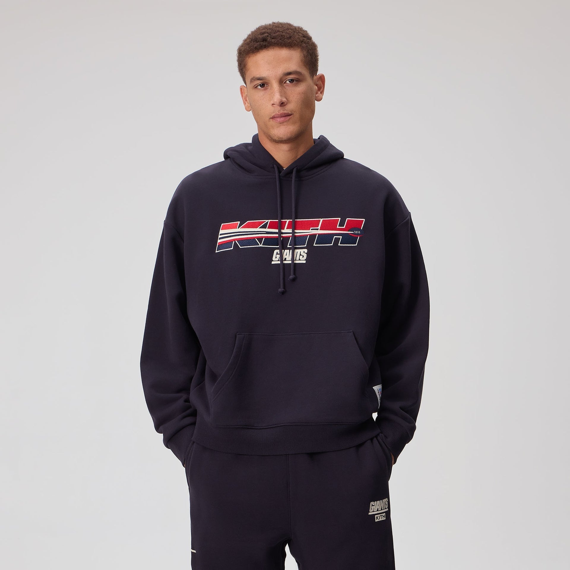 Kith for the NFL New York Giants Vintage Nelson Hoodie - Ink